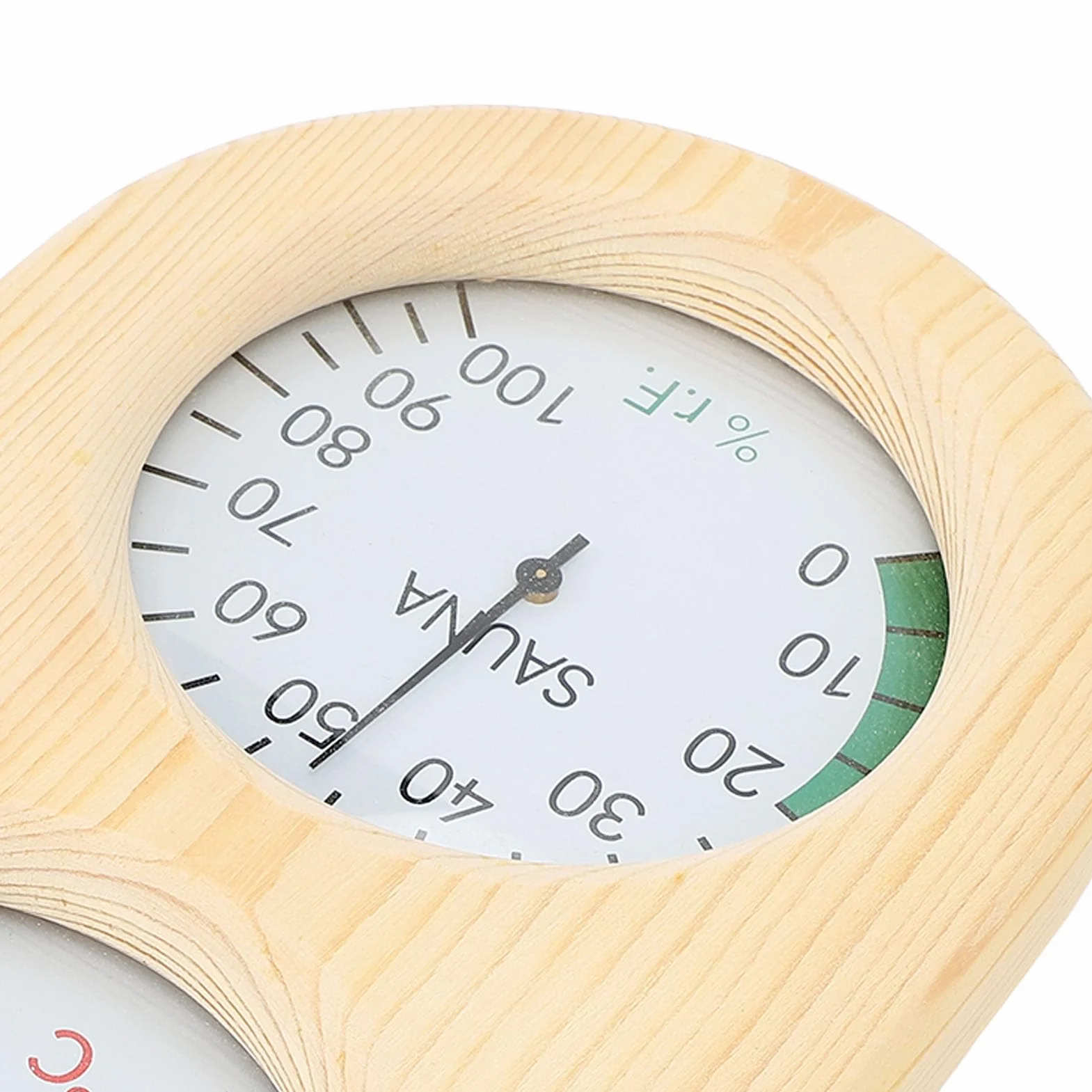 Sauna Room 2 in 1 Sauna Thermometer and Hygrometer Wooden Wall Mounted Sauna Hygrometer Indoor Humidity Temperature Measurement for Sauna Room Accessories