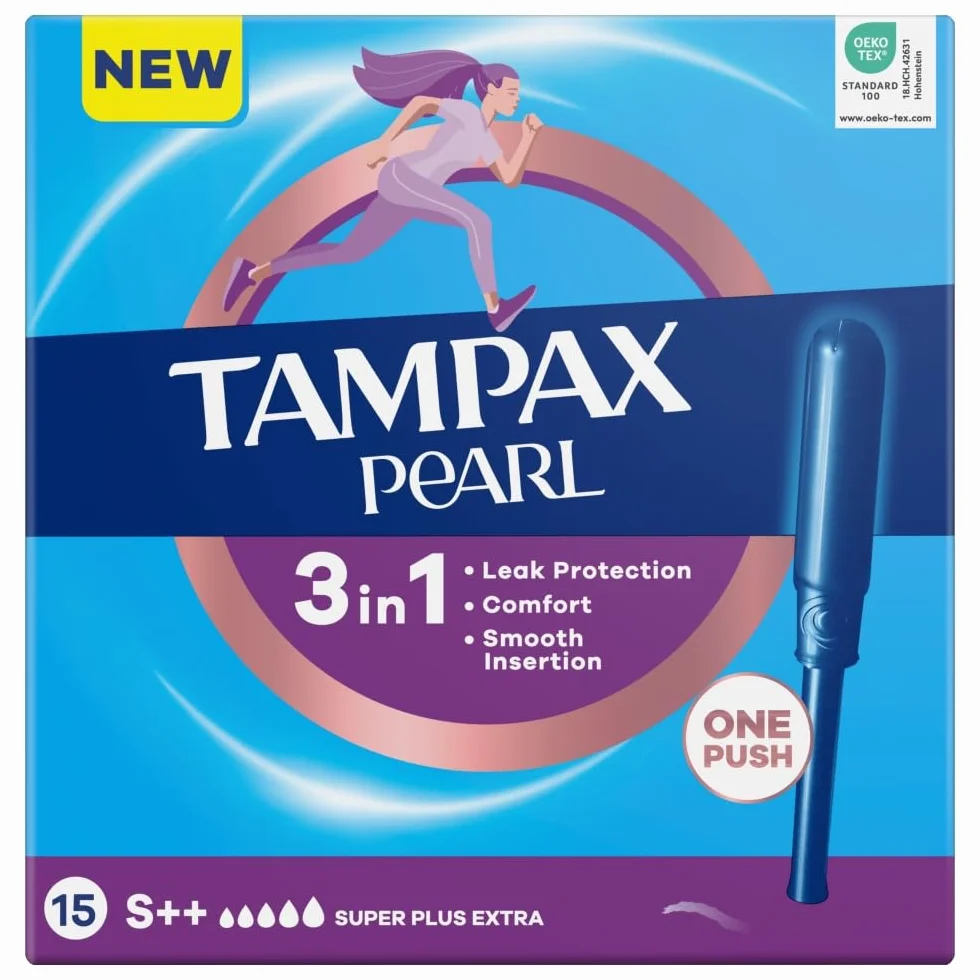 Tampax Pearl Super Extra Plus tampony z aplikatorem, 15 sztuk
