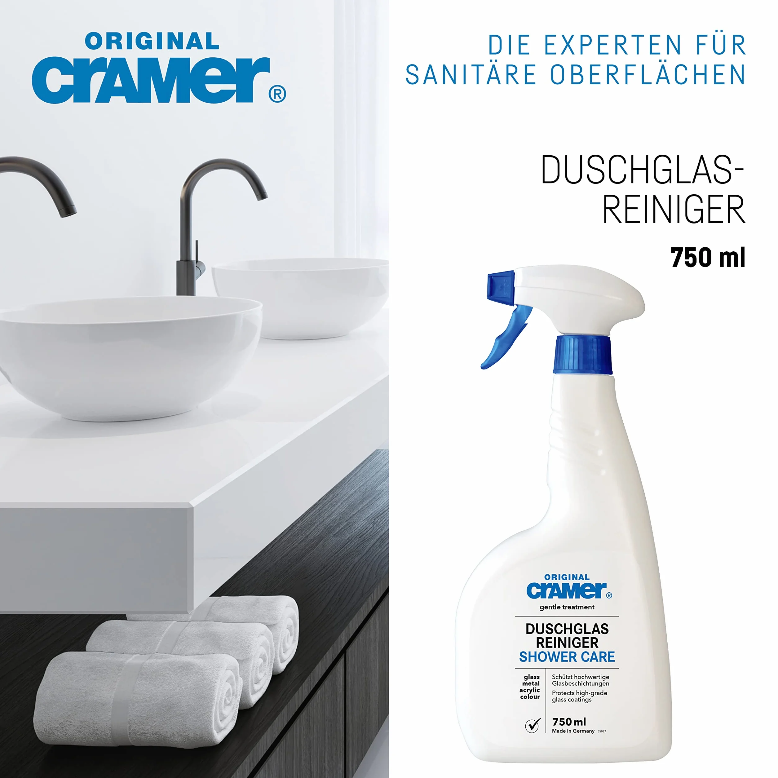 Cramer Środek do czyszczenia szyb prysznicowych 750 ml