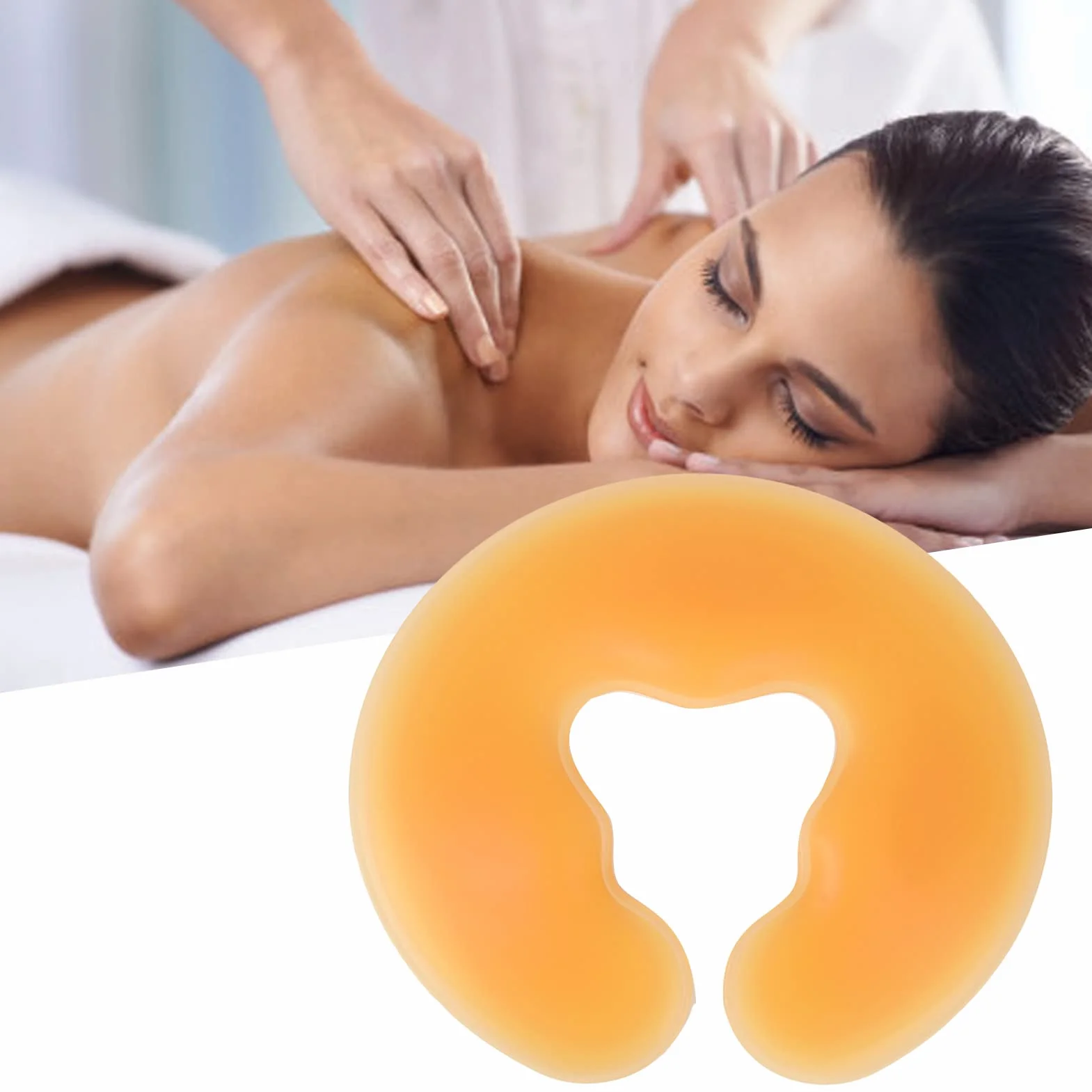 Silikonowa Poduszka do Spa żelowa Podkładka na Twarz Ciało żelowa Poduszka na Plecy Stół do Masażu łóżko Spa Poduszka do Masażu Kosmetycznego Kołyska do Relaksu na Twarz