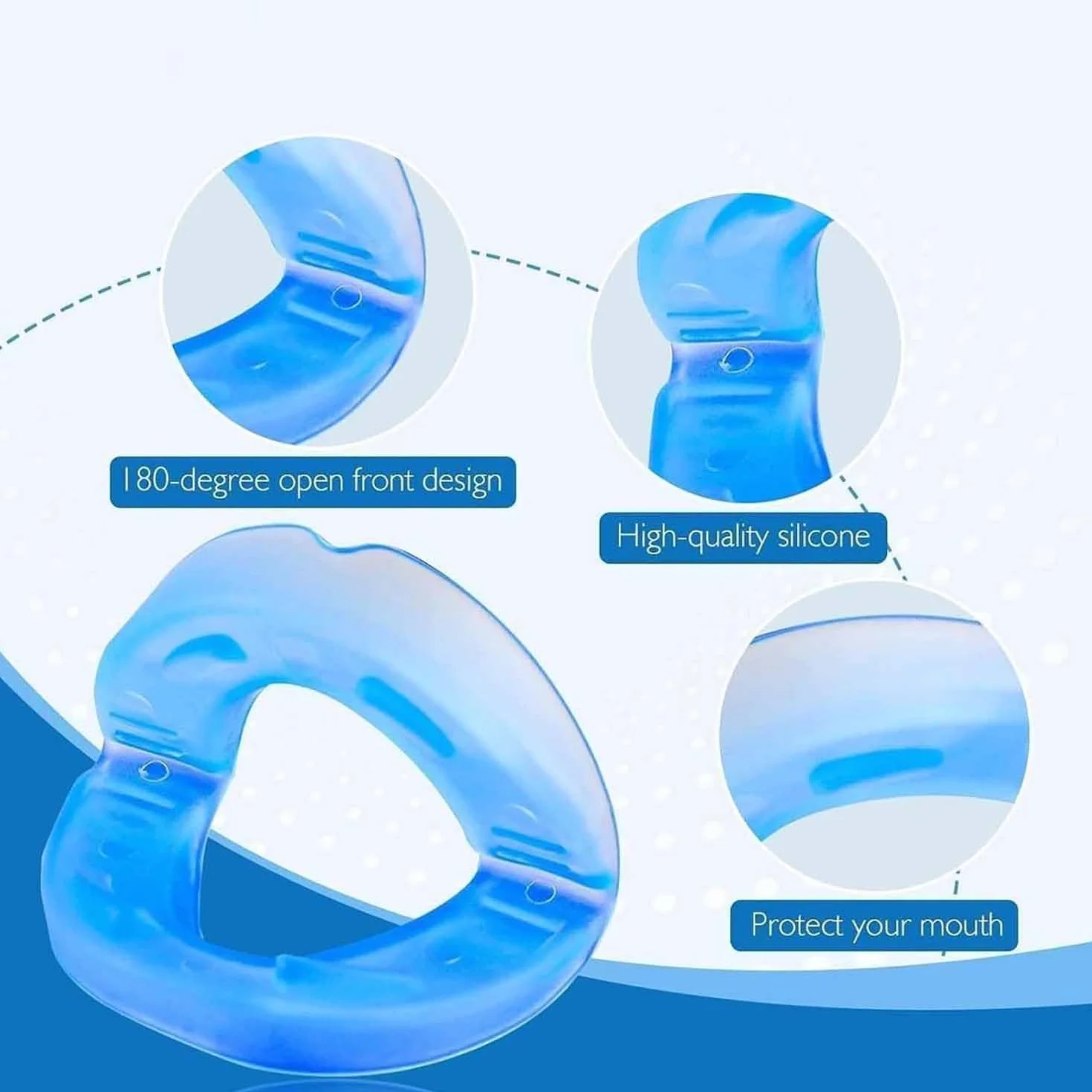 Anti Snoring Mouthpiece - Universal Size,Anti Snoring Devices for Sleep,Food Grade Material Snore Mouth Guard,Instantly Quiet Antisnoring Device Mouthpiece,Make The Night Quiet (2)