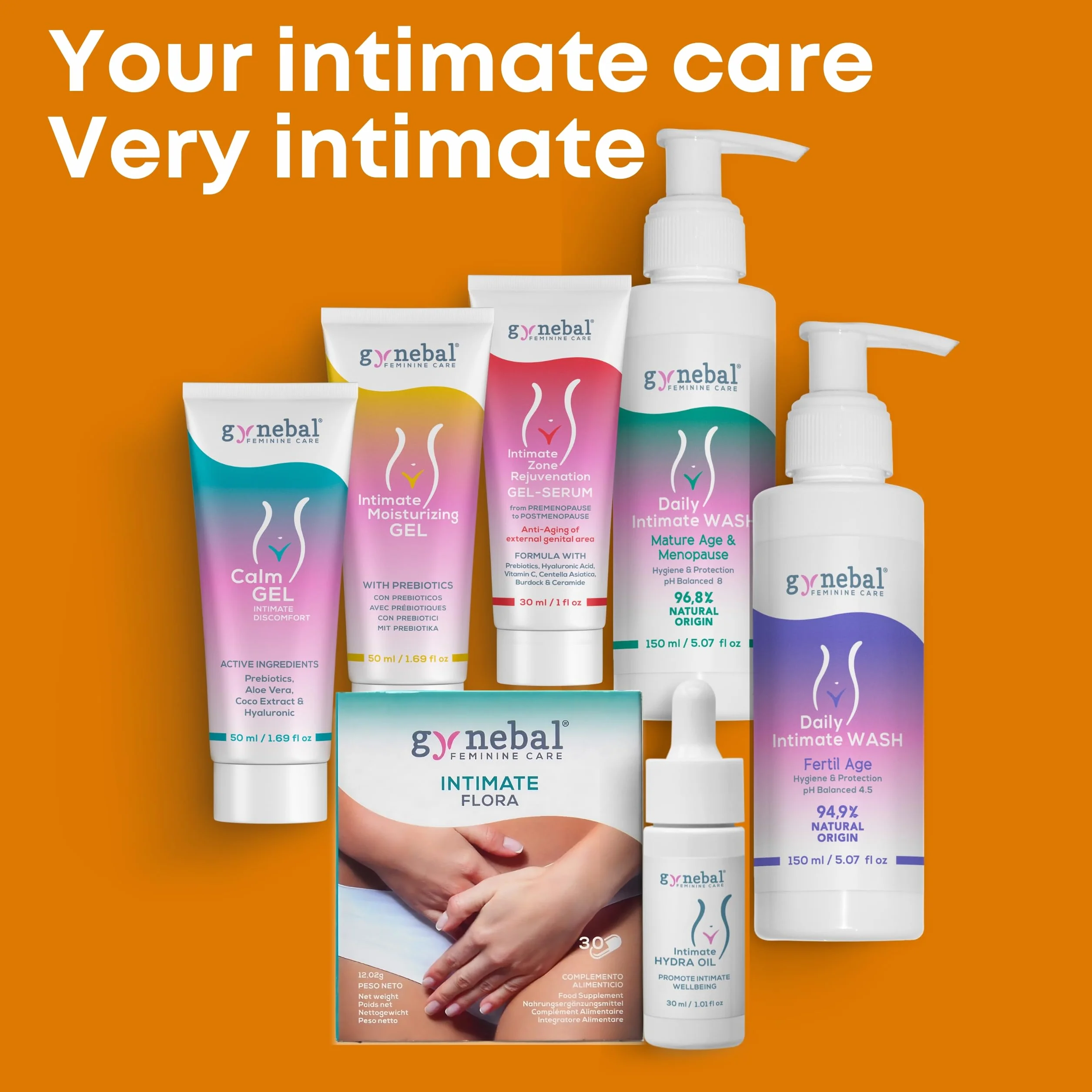 30 ml GYNEBAL Intimate Hydra Oil - Naturalny olej, który regeneruje i nawilża zewnętrzny obszar pochwy - 5 naturalnych olejków i witaminy E - suchość intymna i menopauza