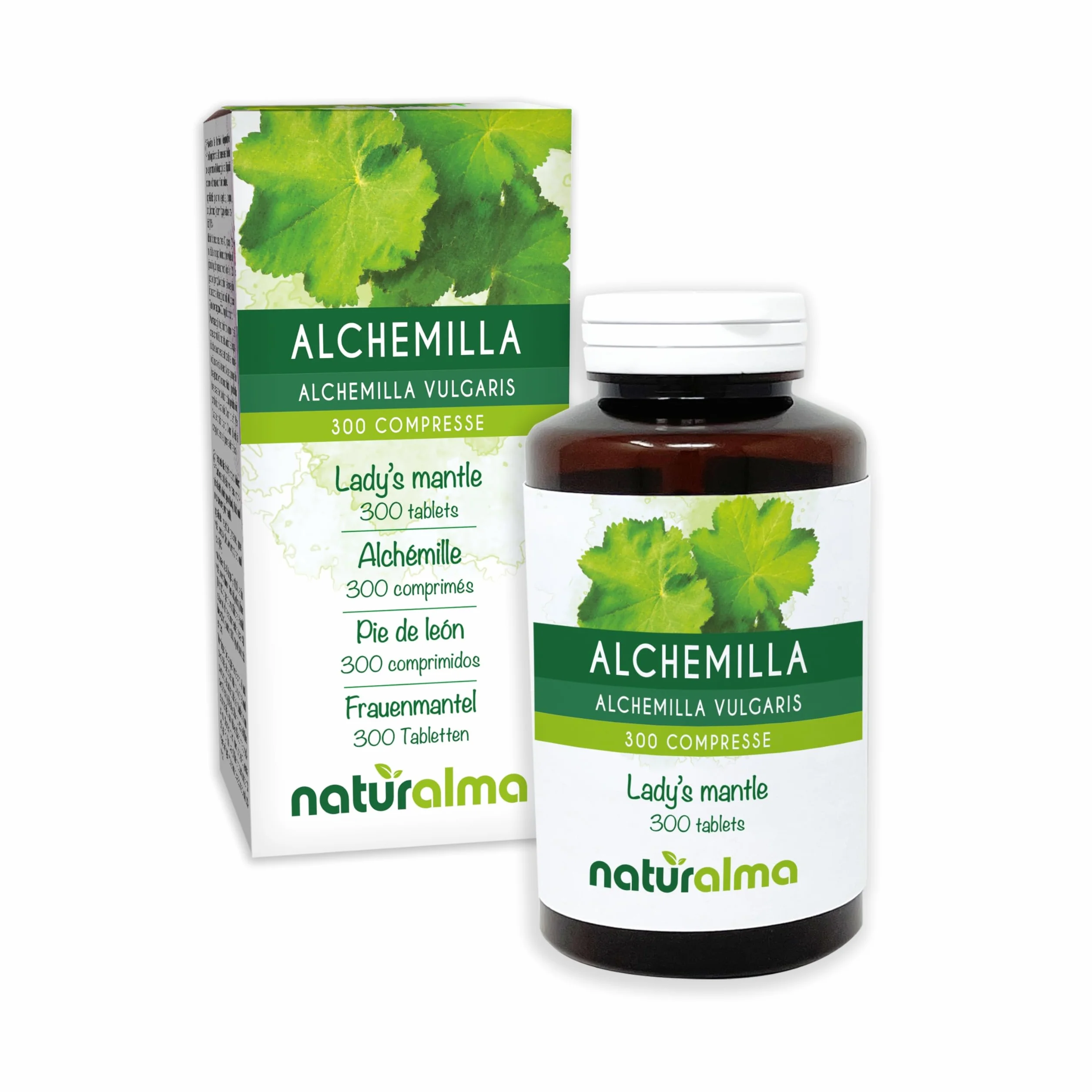 Przywrotnik pospolity (Alchemilla vulgaris) ziele Naturalma - 150 g - 300 tabletek - Suplement diety - Naturalne i Wegańskie