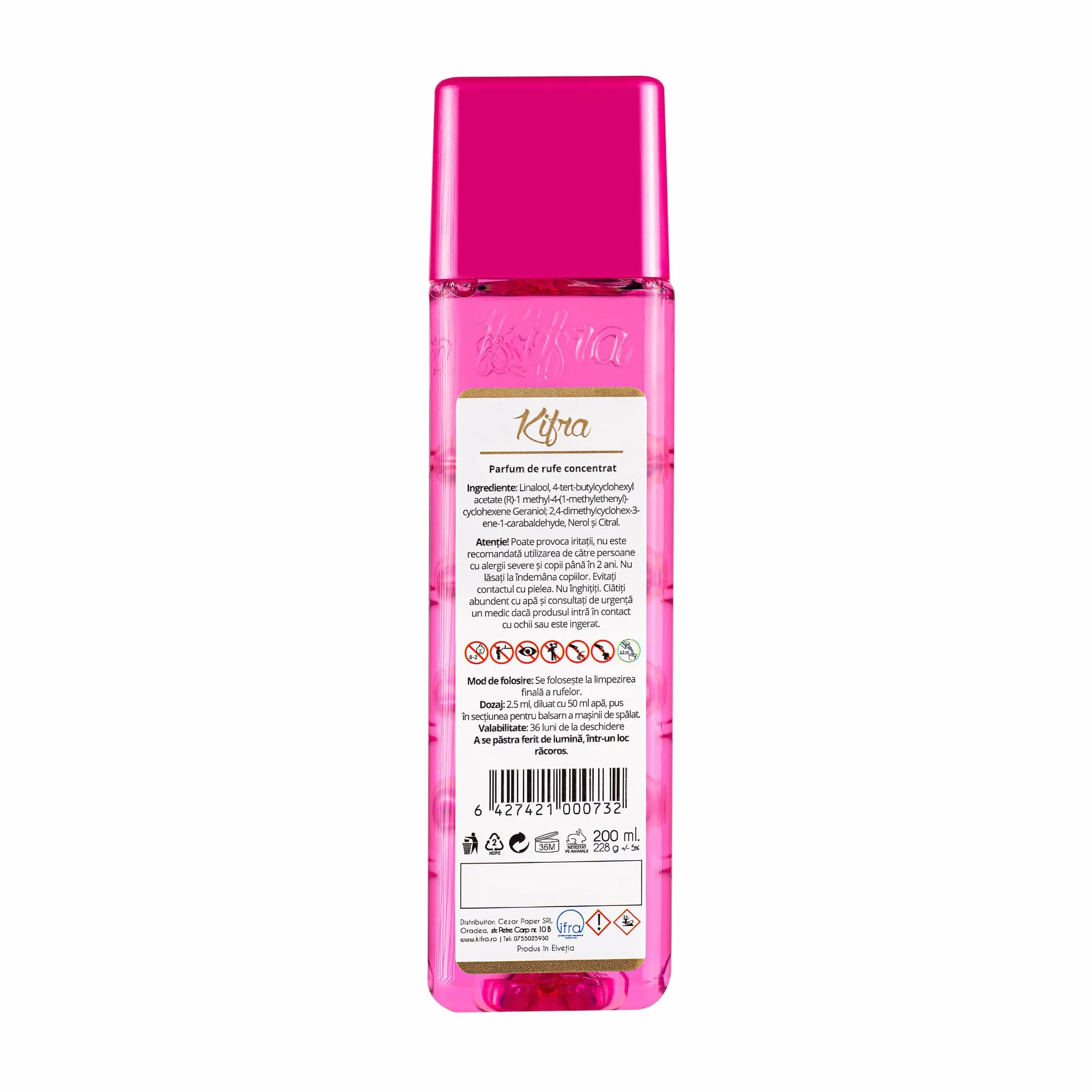 KIFRA Japanese Garden Skoncentrowane perfumy do prania 200 ml, 80 cykli prania, długotrwały zapach prania