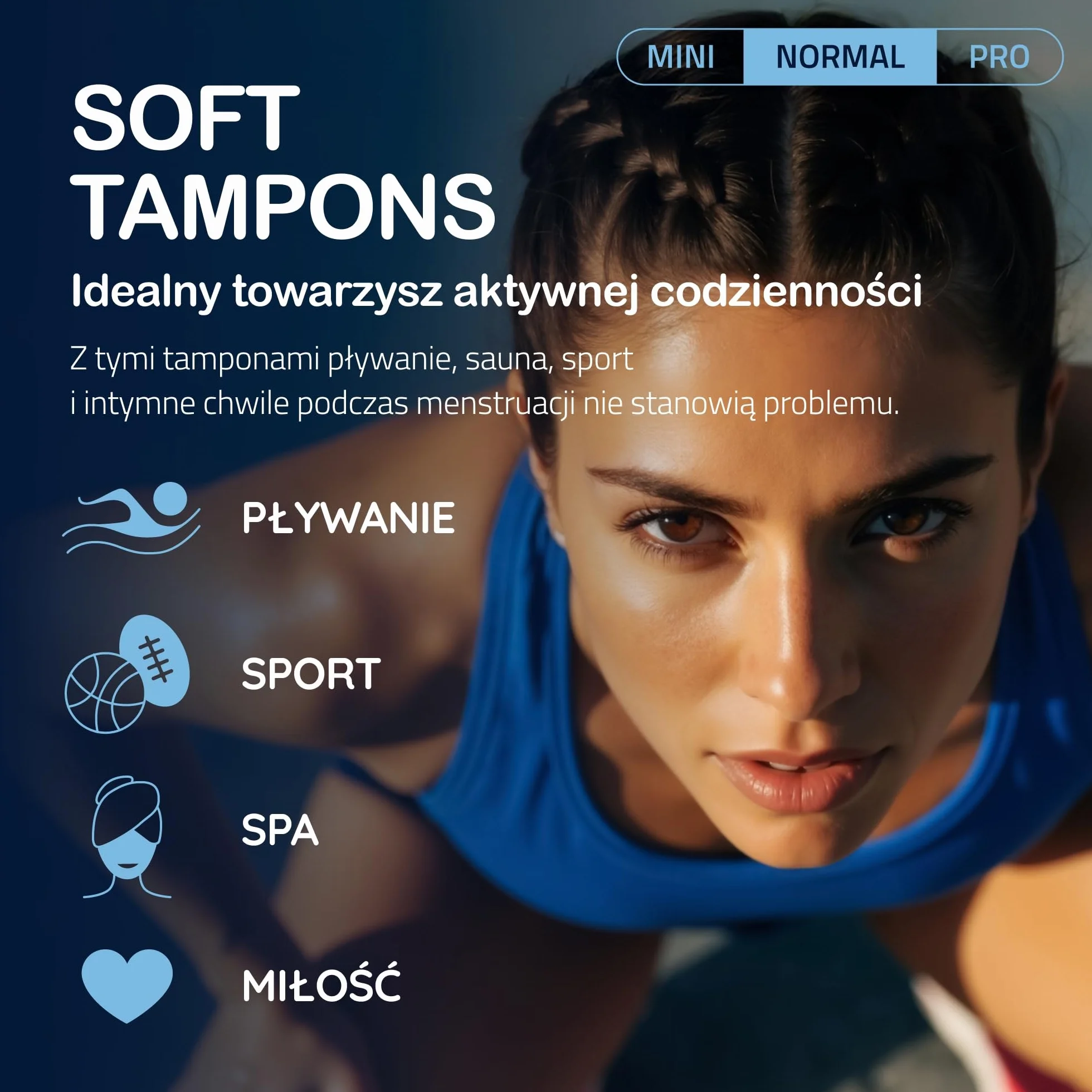 MY.SIZE Woman Soft Tampony NORMAL, 20 sztuk, tampony bez sznureczka do sportu, miłości i spa