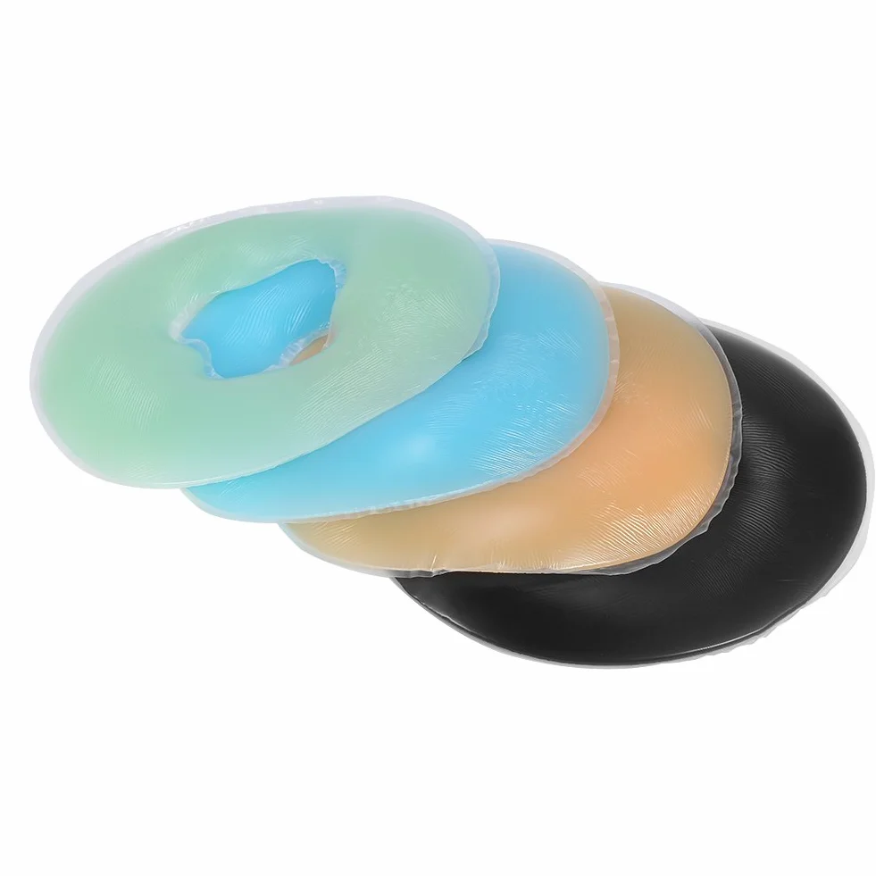 Wakects Żel silikonowy stół do masażu twarzy 4 kolory Poduszka do masażu twarzy wielokrotnego użytku do salonu piękności SPA 26 X 1.8 Cm(kolor skóry)
