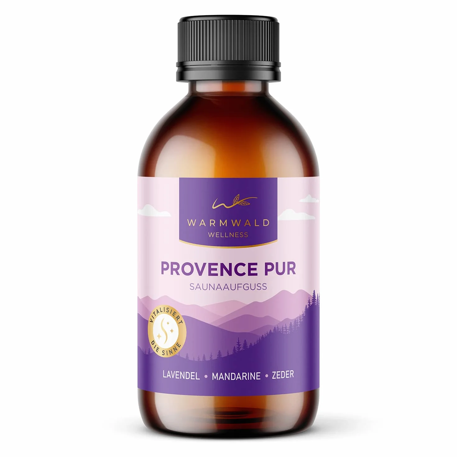 Napar do sauny – środek do zaparzania sauny z naturalnymi olejkami eterycznymi – olejek do sauny – zapach lawendy, mandarynki, cedru (Provence PUR – 100 ml)..