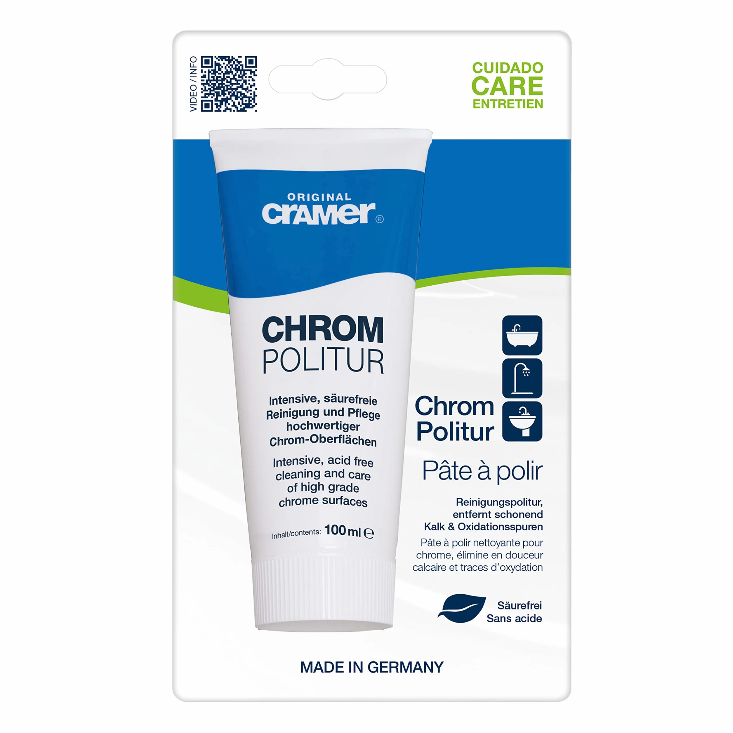 Cramer Chrom-Star politura do chromu 100 ml środek czyszczący bez kwasu