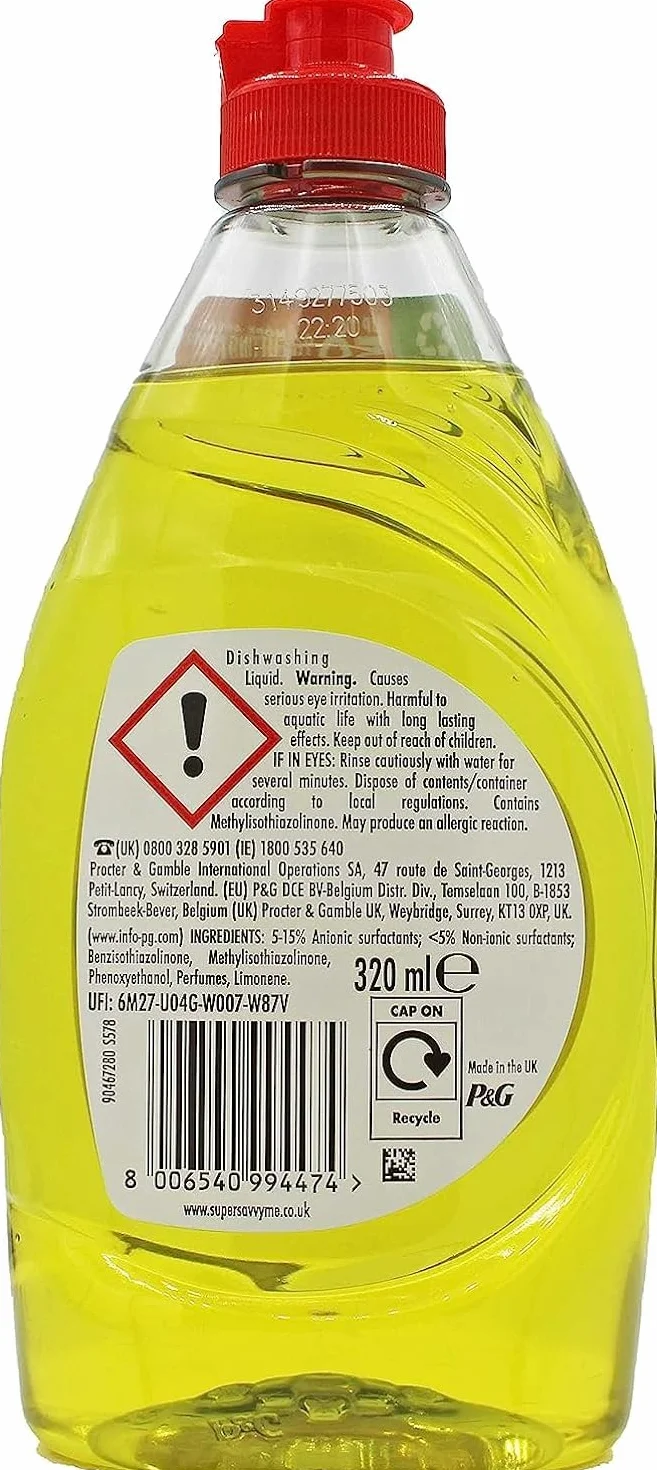 Oryginalny płyn do mycia cytryny | opakowanie 2 x 320 ml | płyn do czyszczenia naczyń