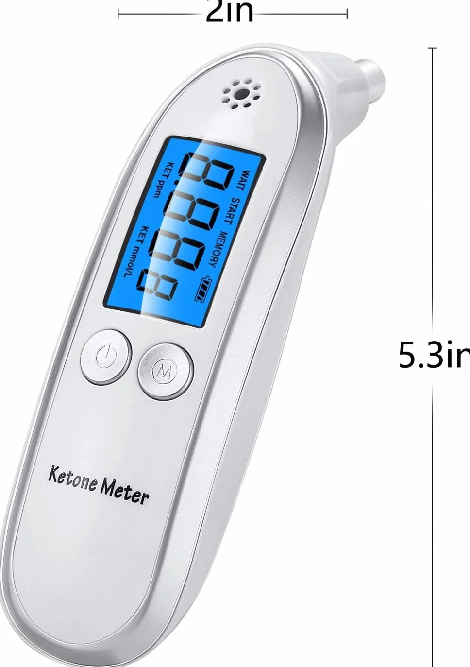 Przenośny cyfrowy tester oddechowy ketozy z 10 ustnikami