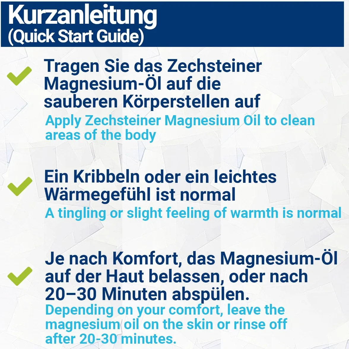 1000 ml oleju magnezowego + 100 ml spray Premium Set | 100% kamień zechstein | do masażu skóry, uprawiania sportu i relaksu mięśni | butelka z rozpylaczem z olejkiem magnezowym