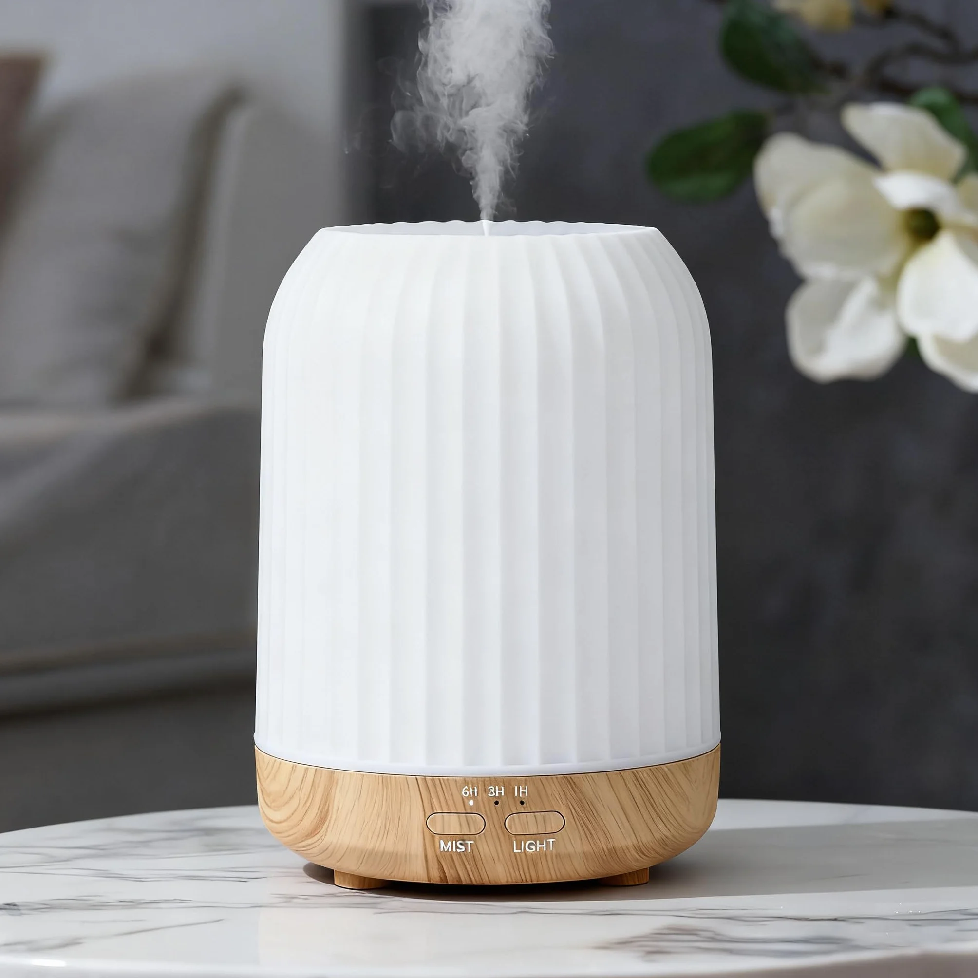 Dyfuzor zapachowy 250 ml olejków eterycznych z timerem 7 kolorami LED bez BPA