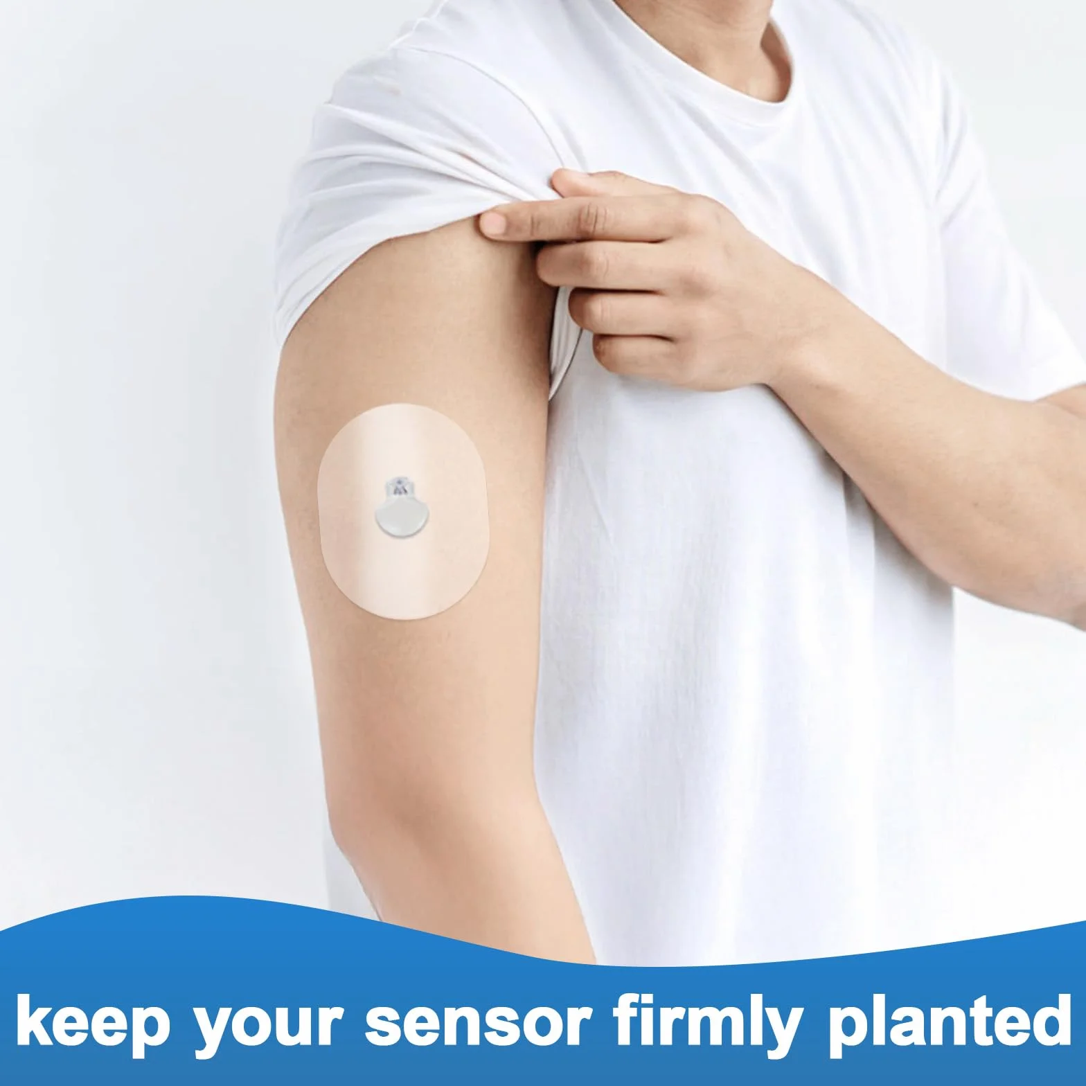 Medtronic Guardian 4 plastry z czujnikami, wodoodporne i przyjazne dla skóry, samoprzylepne plastry do czujnika Guardian 4, bez kleju na środku, idealne do codziennej ochrony czujnika