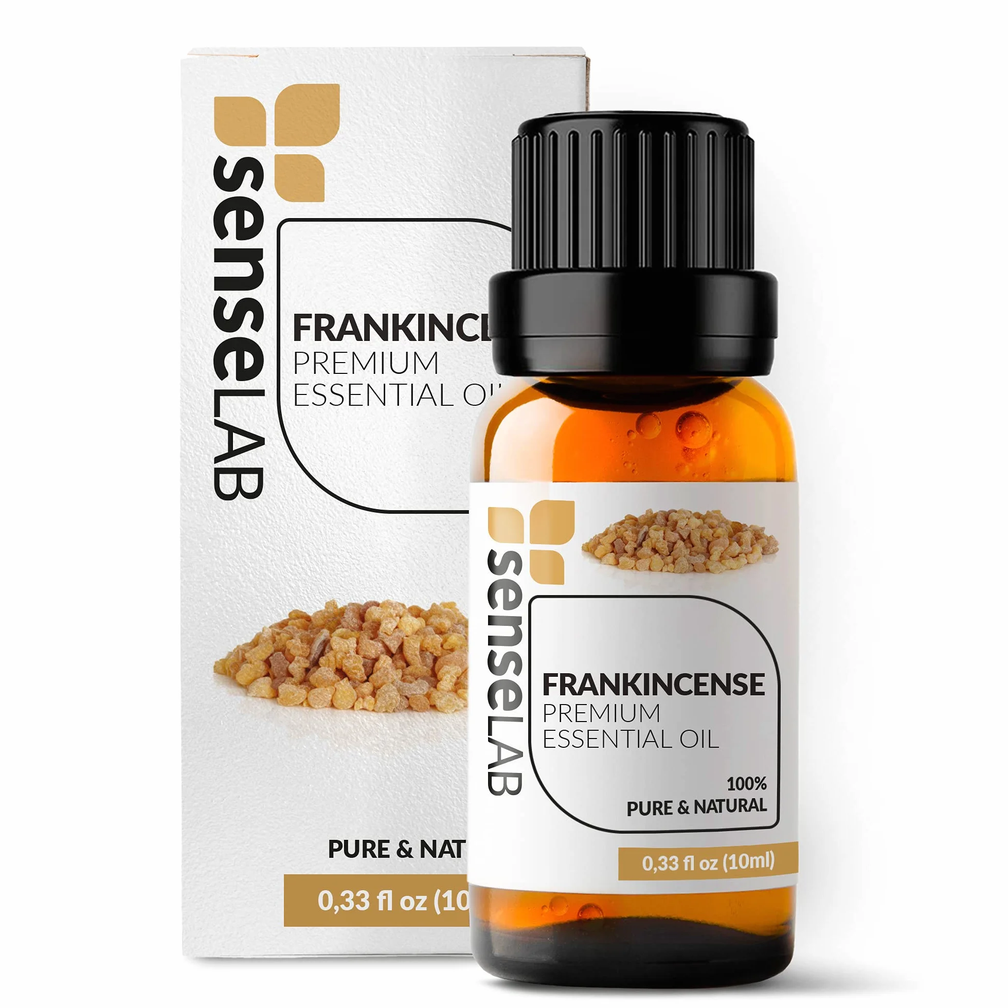 SenseLAB Olejek eteryczny z kadzidła - 100% czysty naturalny olejek z kadzidła o jakości terapeutycznej do dyfuzora aromaterapeutycznego-medytacja i introspekcja-olejek do pielęgnacji skóry (10ml)