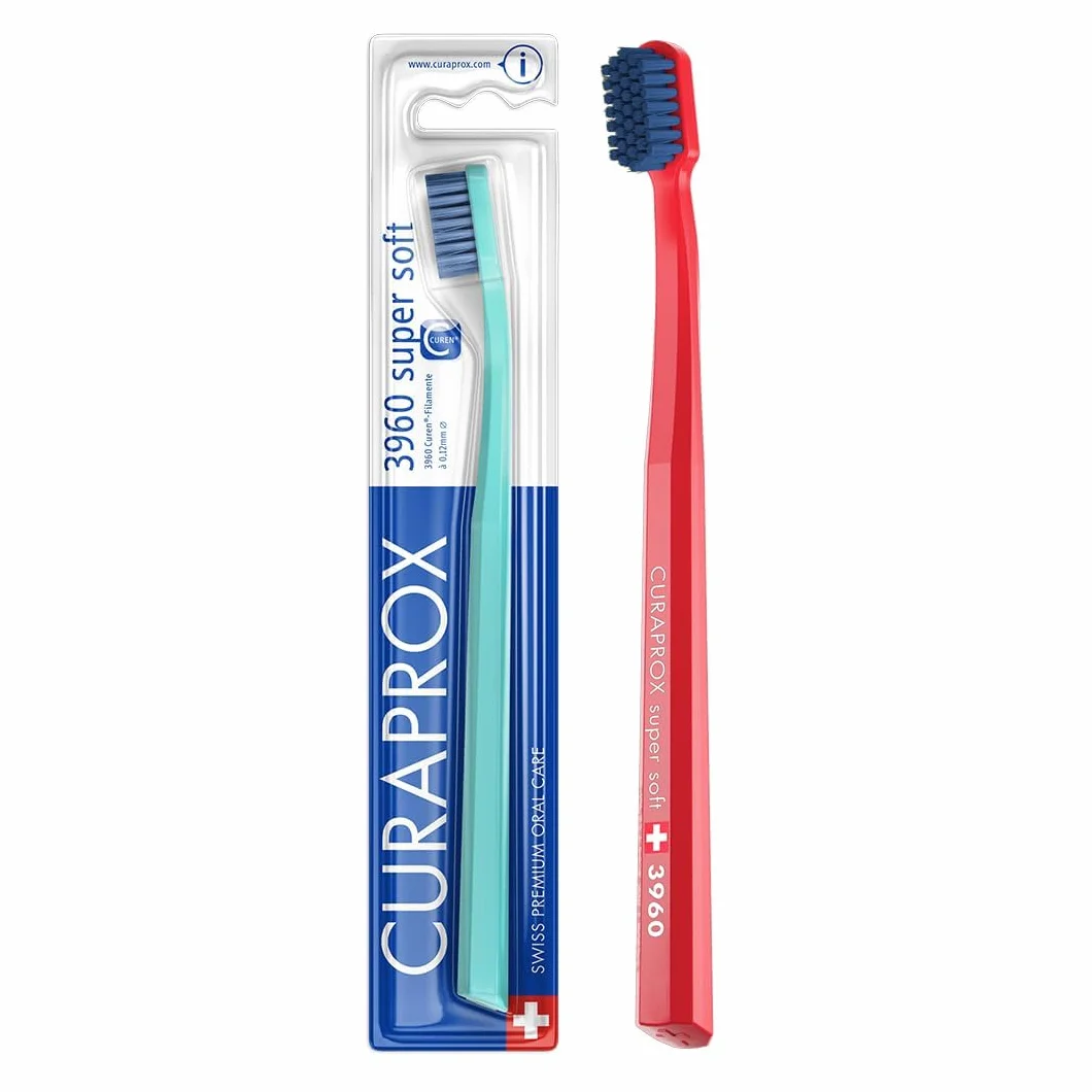 Curaprox CS 3960 Super Miękka Szczoteczka do zębów dla dorosłych, Super Miękkie włókna Curen®