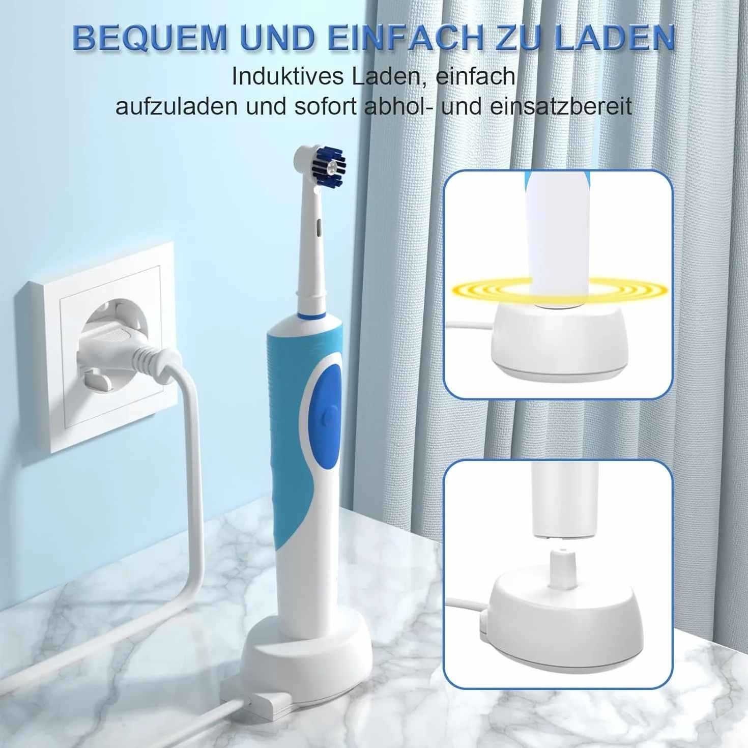 Ładowarka zamienna do Braun Oral-B elektryczna szczoteczka do zębów 3757, stacja ładująca IP67, wodoszczelny USB