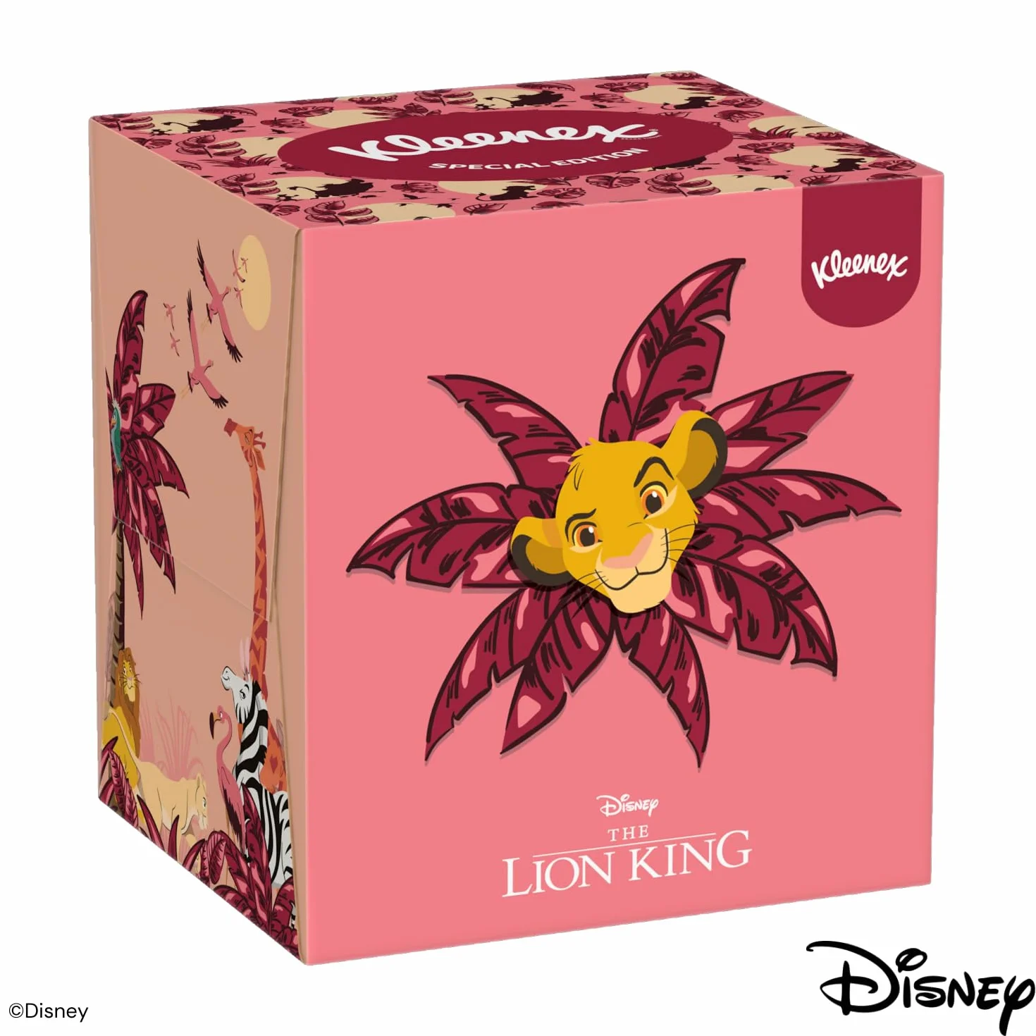 Kleenex Disney pudełka na chusteczki higieniczne, różne wzory, 3-warstwowe, 12 pudełek w kostkę, po 48 chusteczek