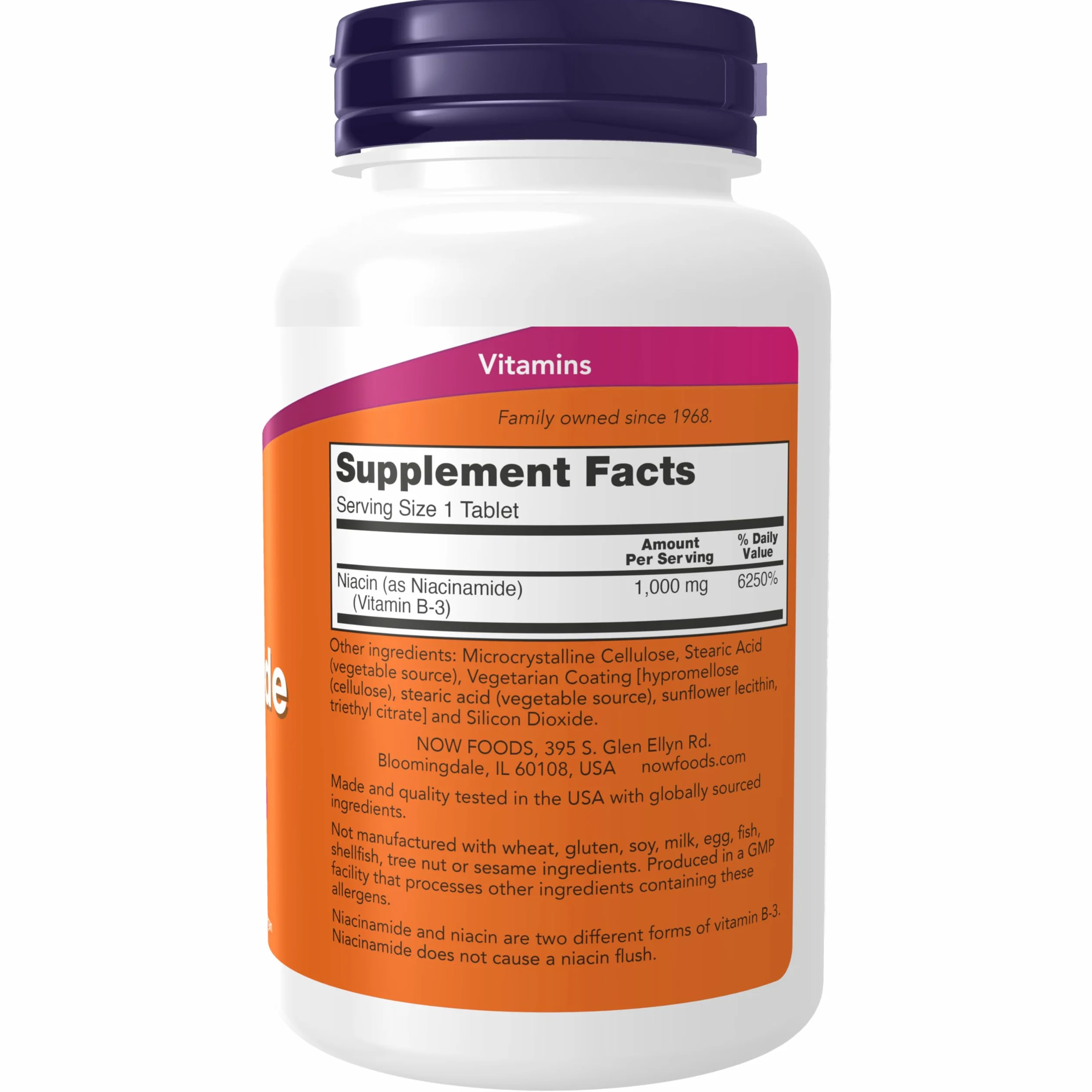 NOW Foods Niacinamide 1000mg 90 Tablets