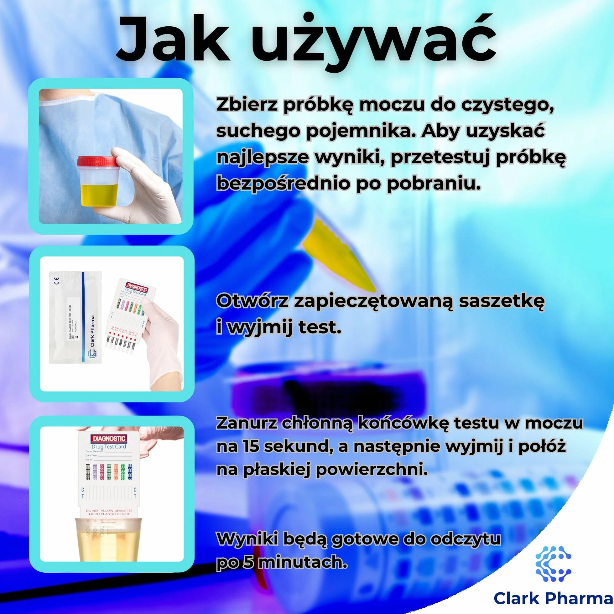 5 x Ultra-Czułe Zestawy do Testów na Obecność Narkotyków | Testy na 7 Substancji w Mocz: Kokaina, Cannabis, Ketamina, Opioidy, Amfetaminy, Benzodiazepiny i Ecstasy