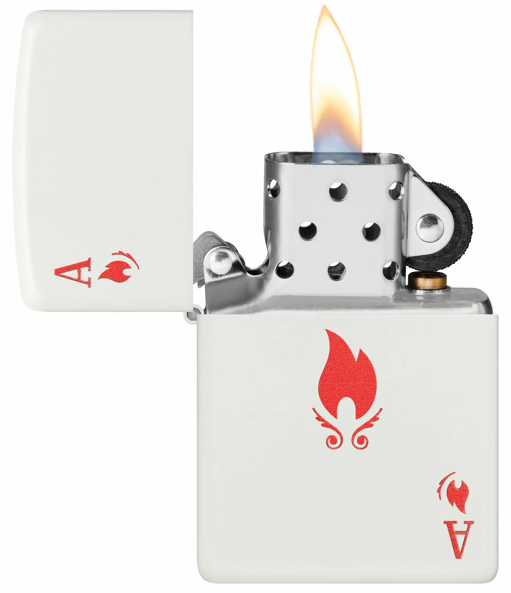 Zippo Ace Zapalniczka Sztormowa Wiatroodporna Wielokrotnego Użytku Biały Matowy