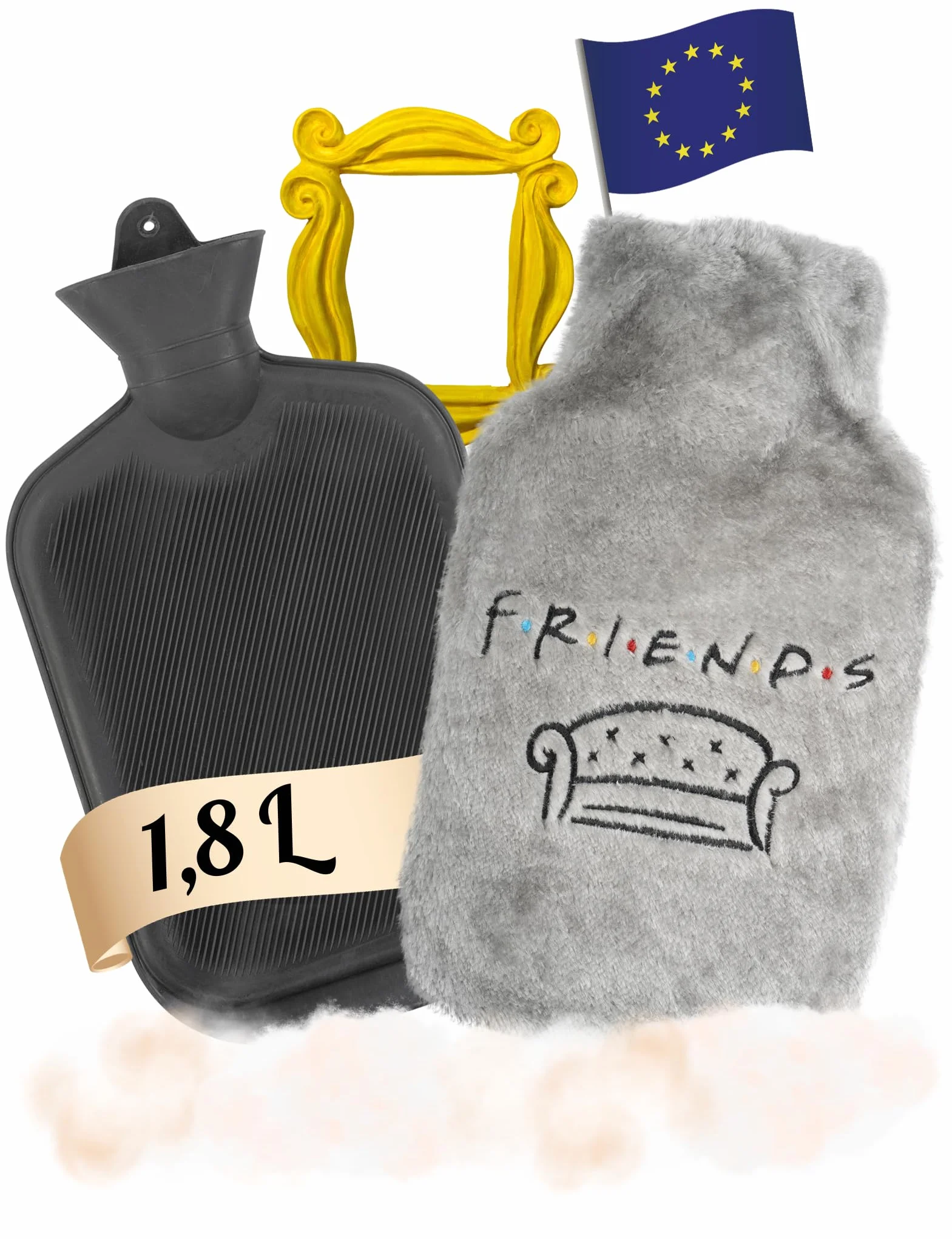 Warner Bros Friends Termofor Pluszak Dla Dzieci Gumowy W Pokrowcu Pluszowe Friends