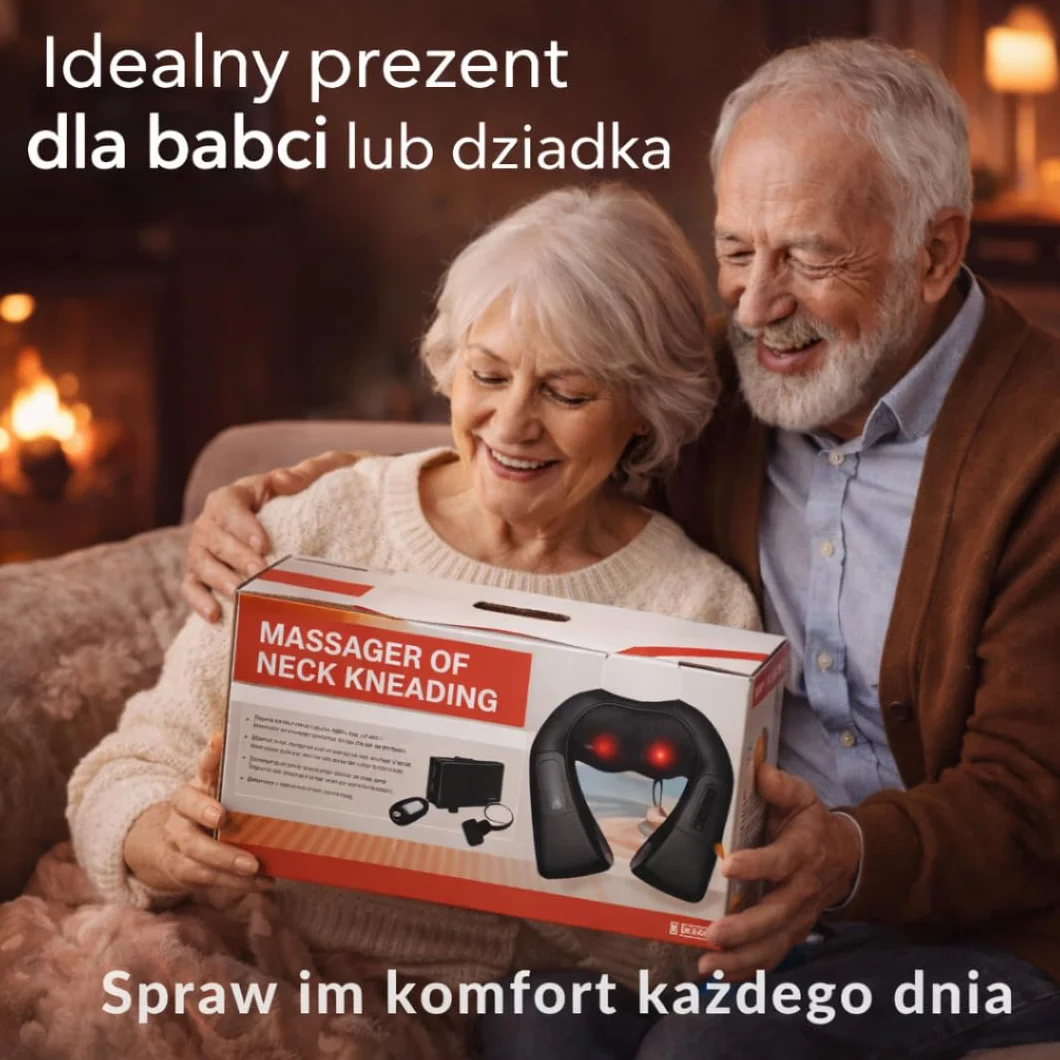 Masażer Shiatsu do Karku i Pleców z Podgrzewaniem Elektryczny MM Infinity Love