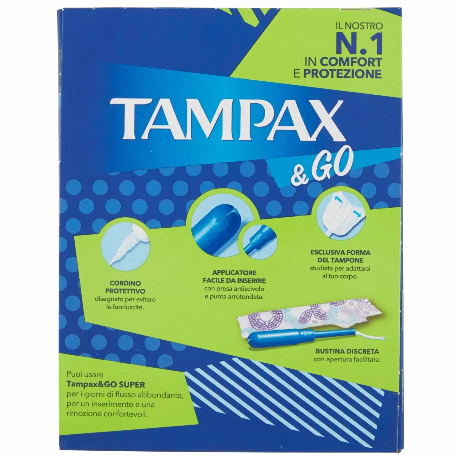 Tampax Go Super Tampony 18 sztuk