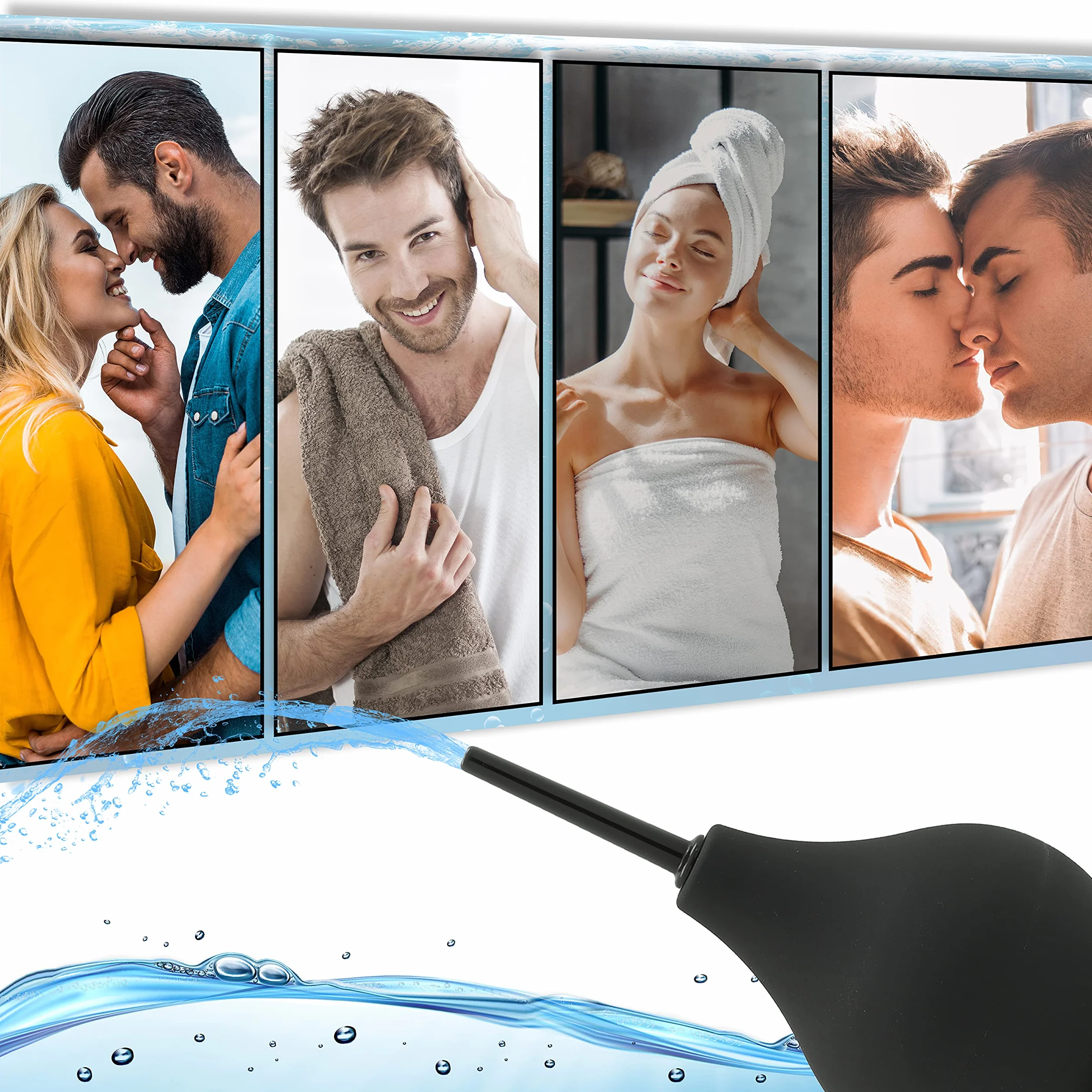 Premium Enaema Bulb Duche Safe Wygodne 3 Dysza Silikonowa Zestaw lewatywny dla mężczyzn i kobiet - Zestawy medyczne Certyfikowane FDA Szybkie zaparcia Safe Safe Guma Clearing Cleaning