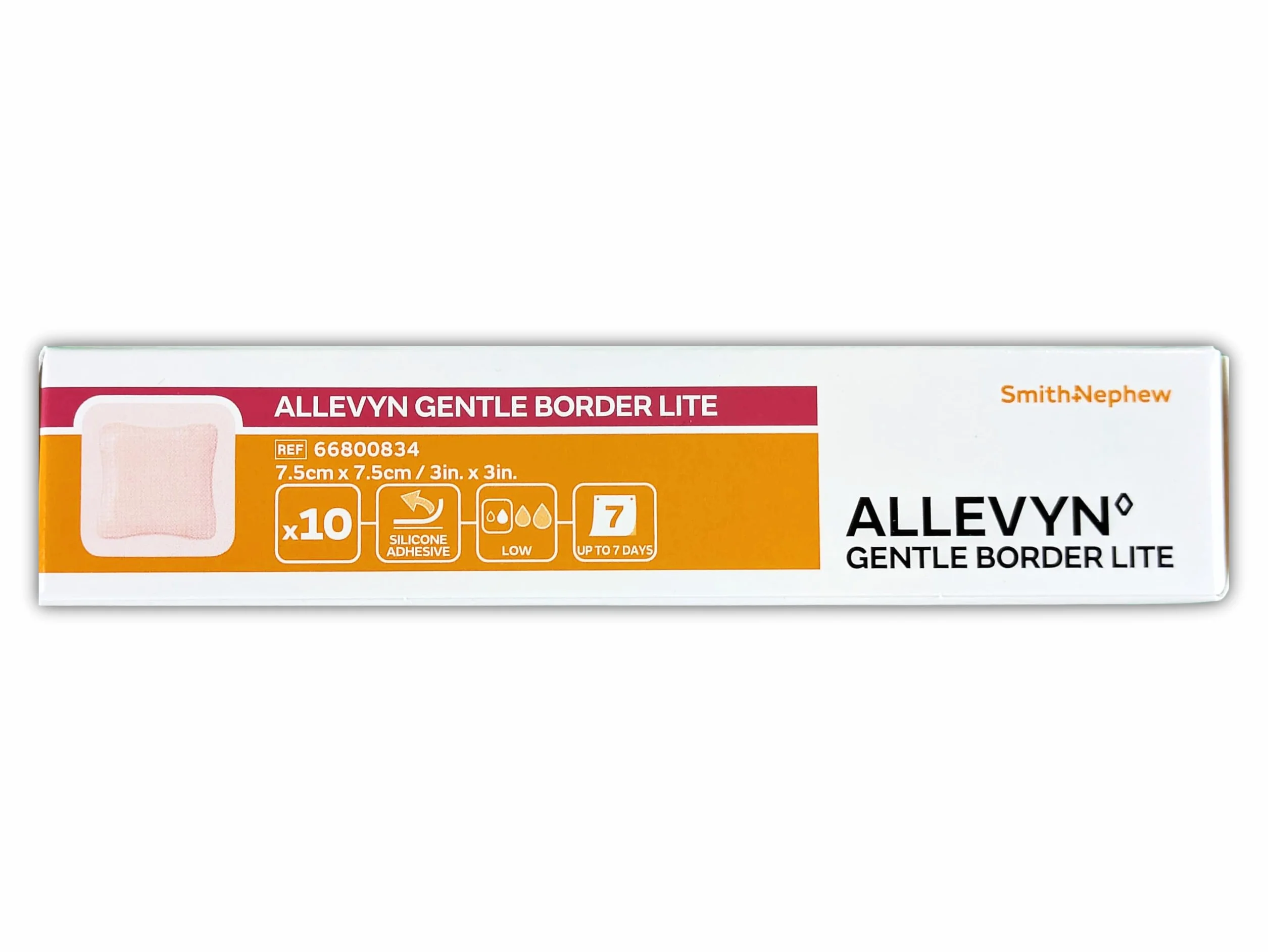 Smith & Nephew 99XX0367 Allevyn delikatny opatrunek obramowania, 7,5 cm x 7,5 cm, 10 sztuk