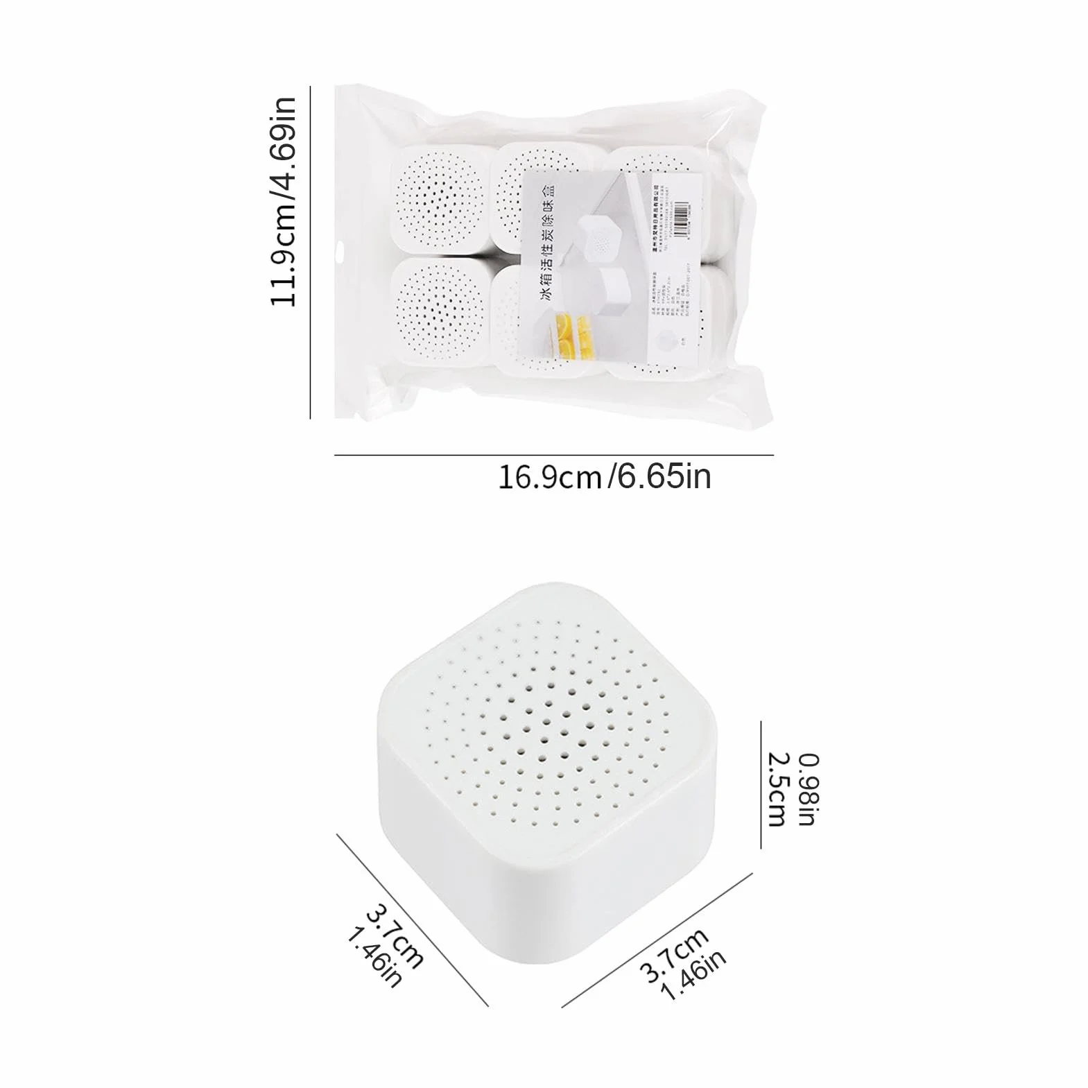 Fridge Deodorizer Odor Remover Kitchen Accessories Refrigerator Device Air Purifying 1.45 x 0.98 Inch
