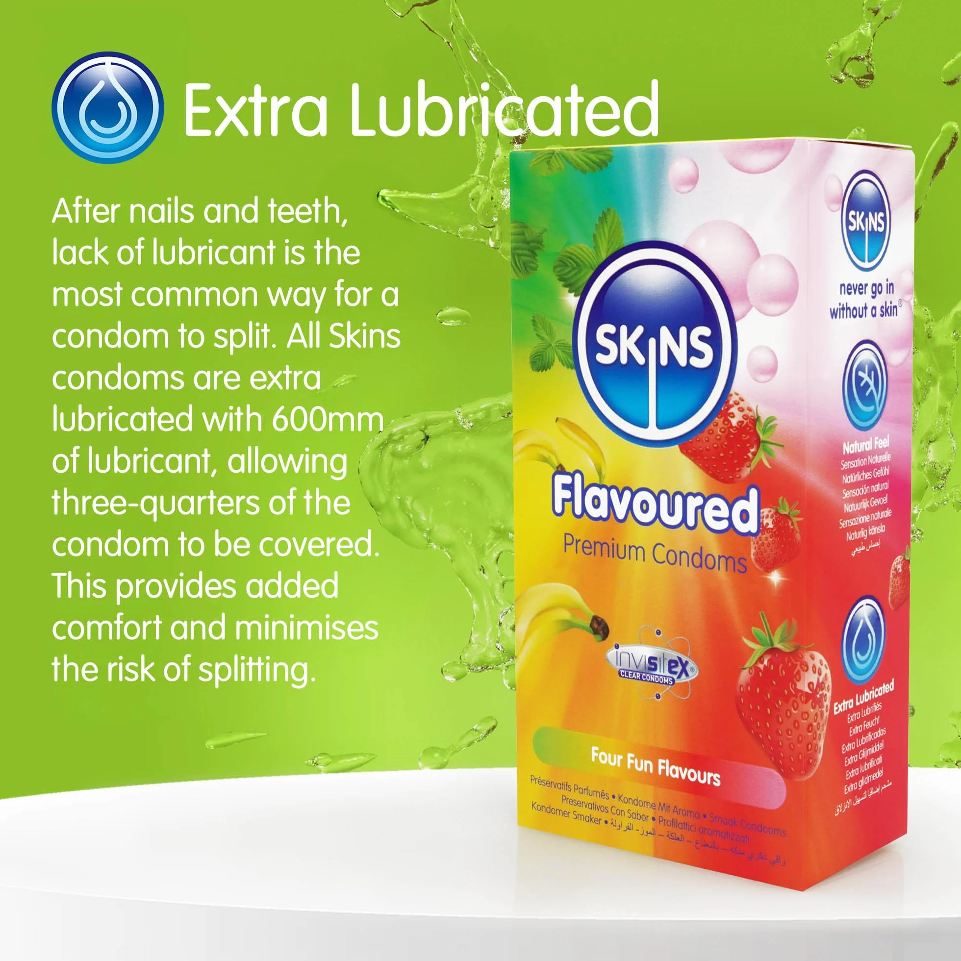 Skins Flavoured prezerwatywy 4 szt
