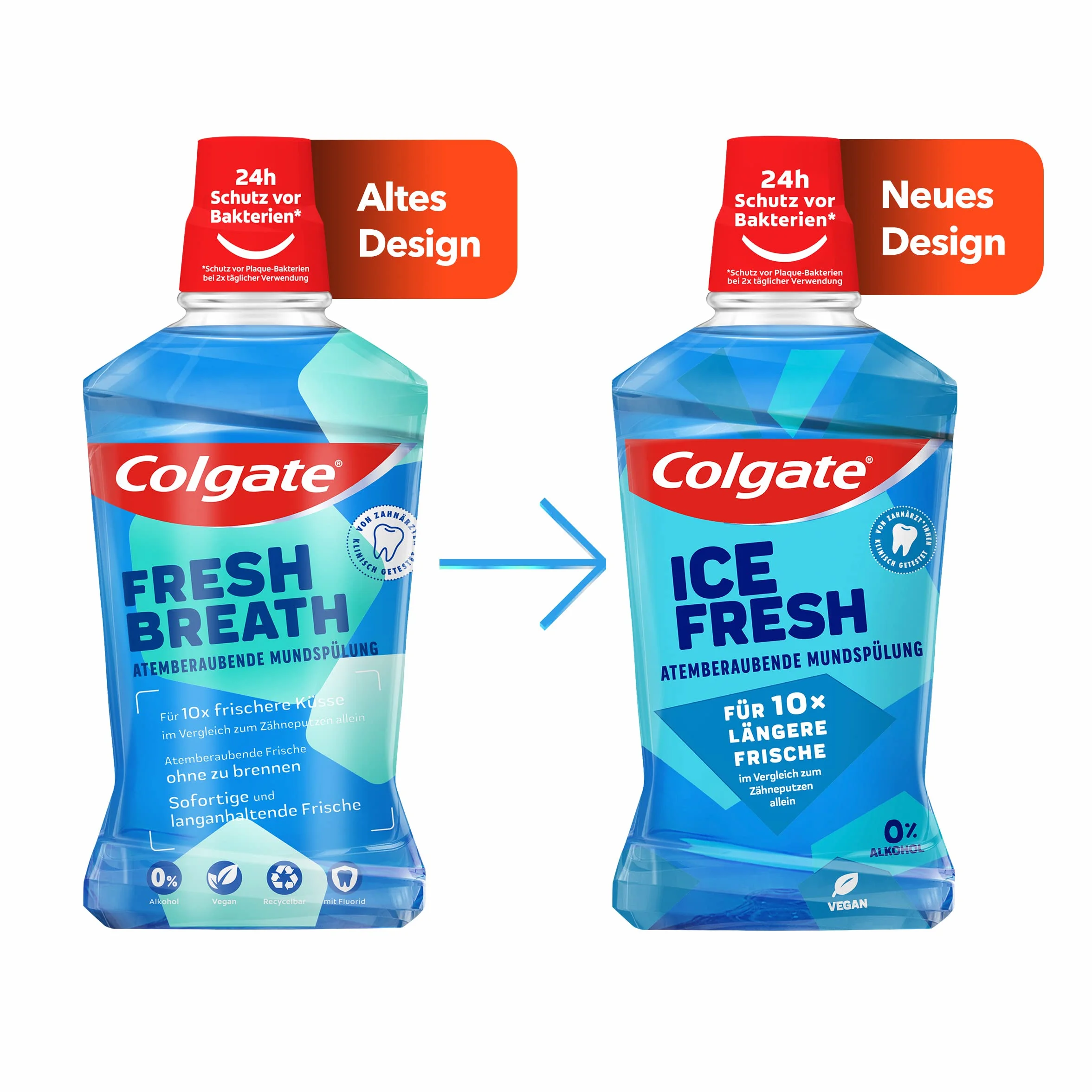Colgate zestaw 6 butelek płukania jamy ustnej 500 ml świeżość