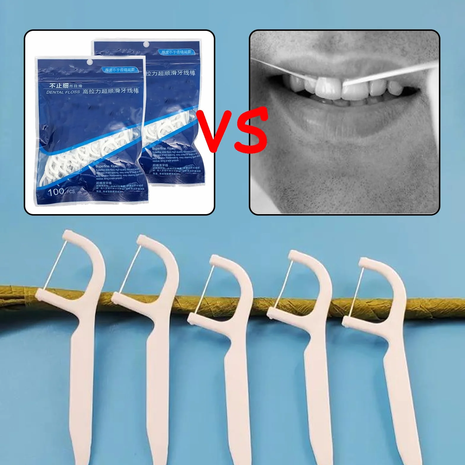 Wykałaczki Spldsun, 6 sztuk, 600 sztuk, jednorazowa nić dentystyczna, nić dentystyczna w kształcie litery Y, zadbaj o zdrowie stomatologiczne