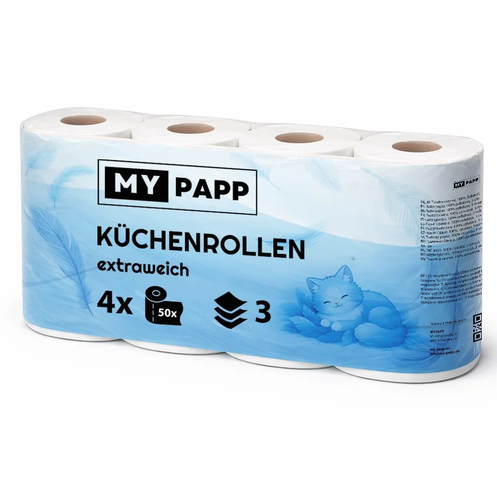 Vella 32 rolki kuchenne, 3-warstwowe, 50 arkuszy na rolkę