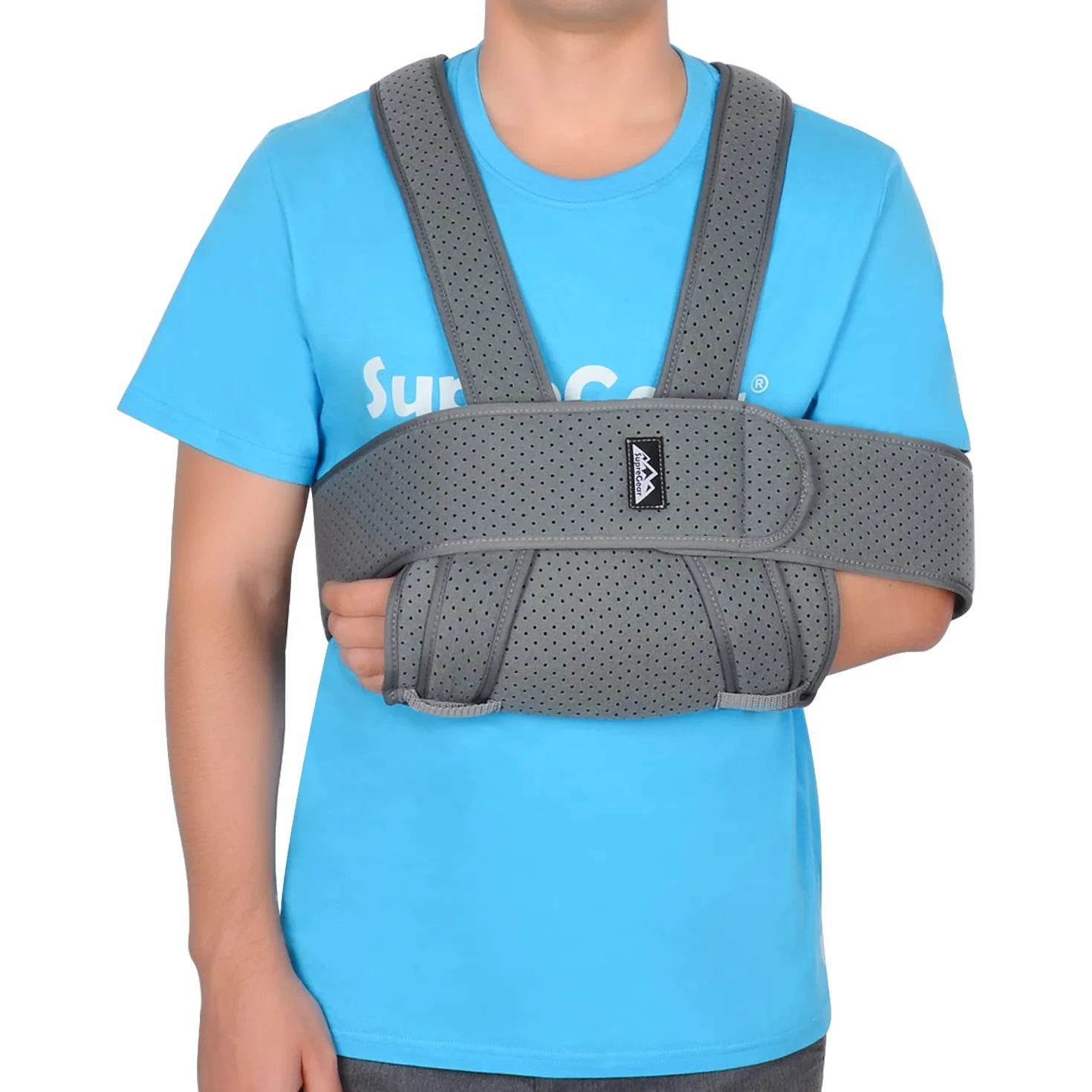 Supregear Regulowany Immobilizer na Ramieniu Oddychająca Orteza Podtrzymująca Ramię Ciemnoszary