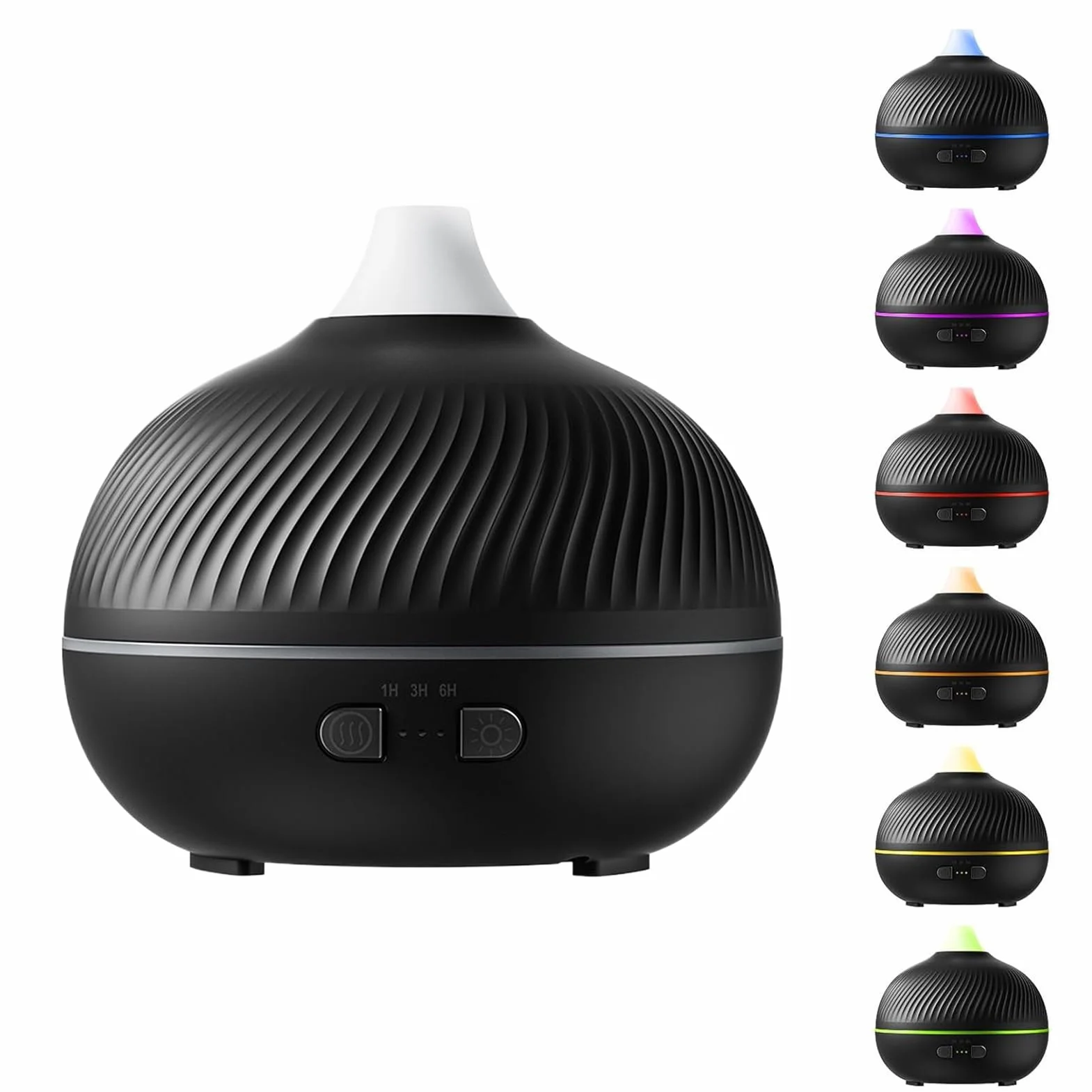 Electric Oil Diffuser - USB Plug-In Quiet Humidifier with Timer for Home | Sleek Design with LED Light, Aromatherapy Essentialed Oil Diffuser for Living Room Fireplace Desk Hotel Spa Meditation Room