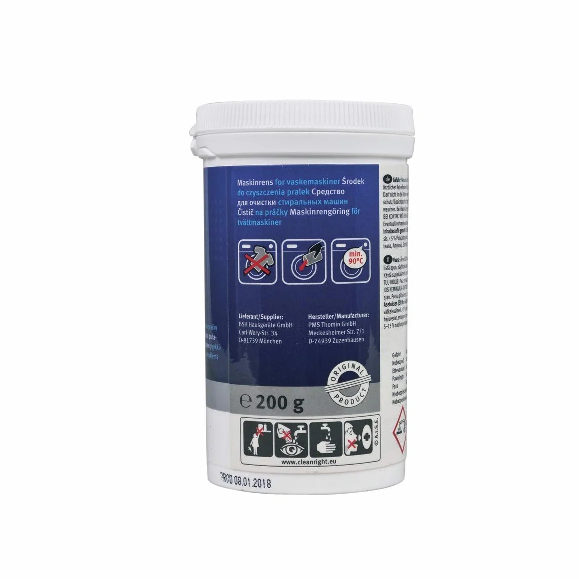 Bosch Siemens środek do czyszczenia pralki 200 g ORIGINAL