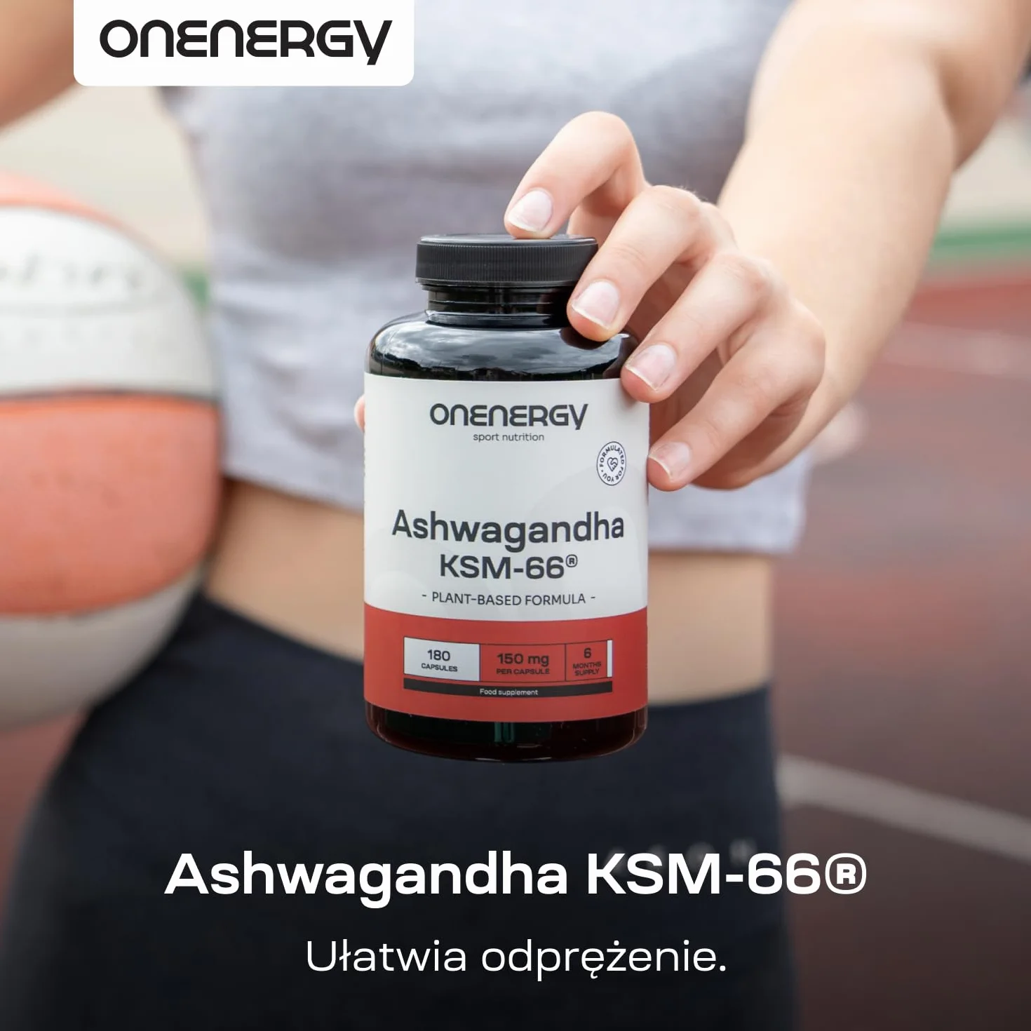 Ashwagandha KSM-66 180 Kapsułek Roślinnych Withania somnifera Wysoko Skoncentrowany