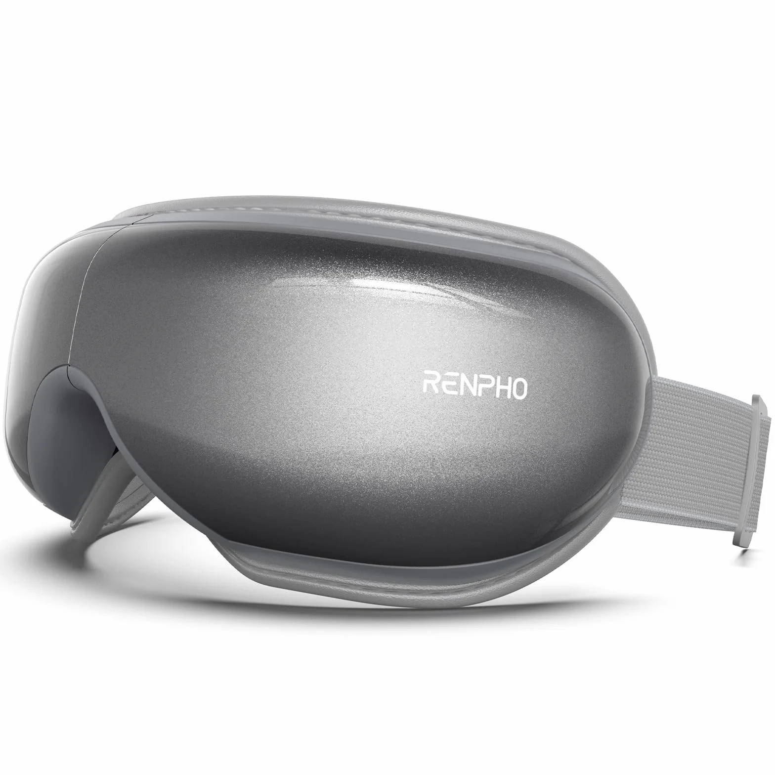 RENPHO masażer do oczu z ciepłem, kompresja powietrza Bluetooth muzyka ładowalna terapia oczu masażer dla zmniejszenia zmęczenia oczu ciemne koła torby na oczy suche oczy poprawiają sen (C-Grey)