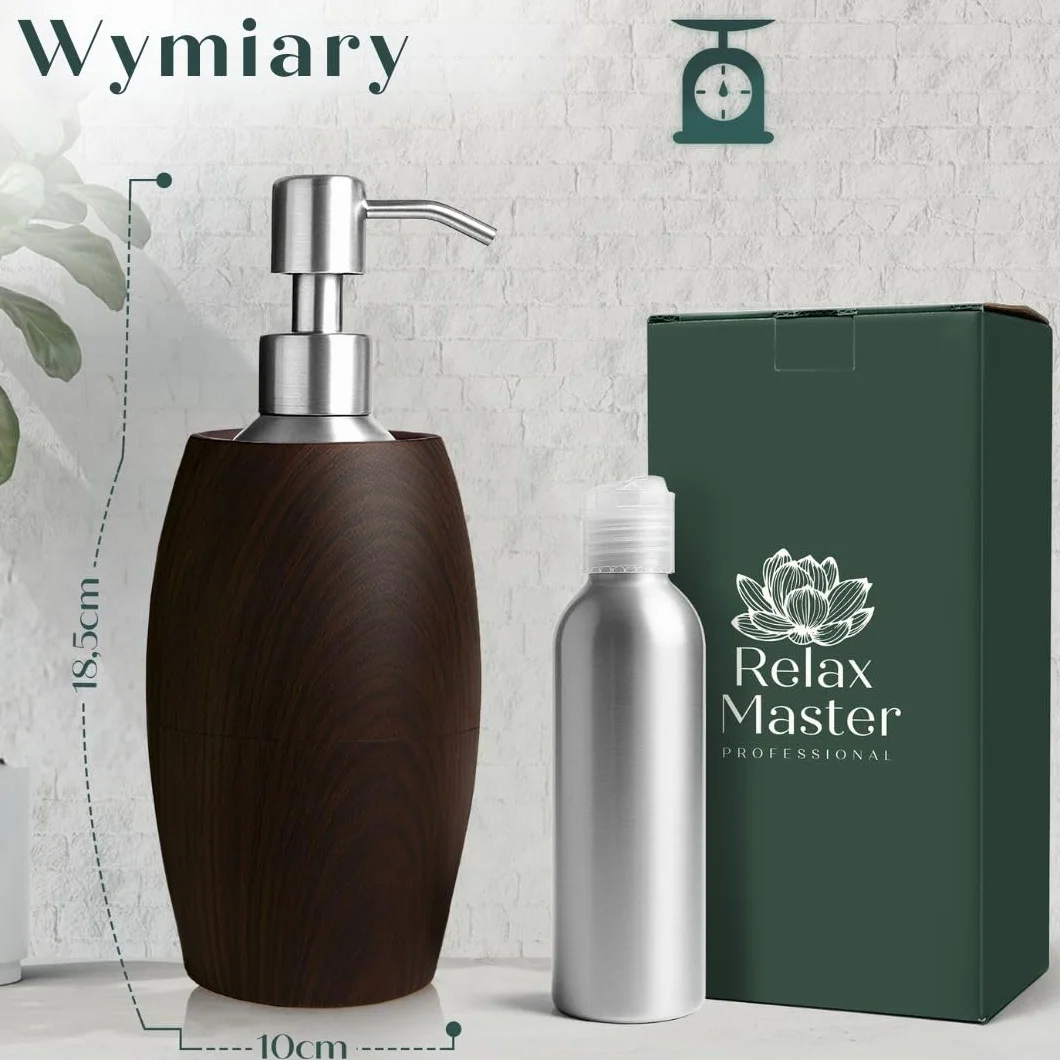Relax Master ogrzewacz olejku do masażu o wyglądzie drewna – profesjonalne elektryczne urządzenie do masażu – podgrzewacz oleju – gabinety masażu – Guasha – Wellness – Spa
