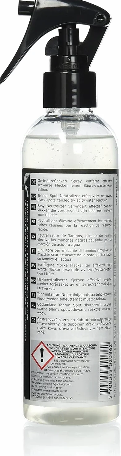 WOCA Spray do plam z kwasu garbowanego 0,25 l, 1 sztuka, 551005A