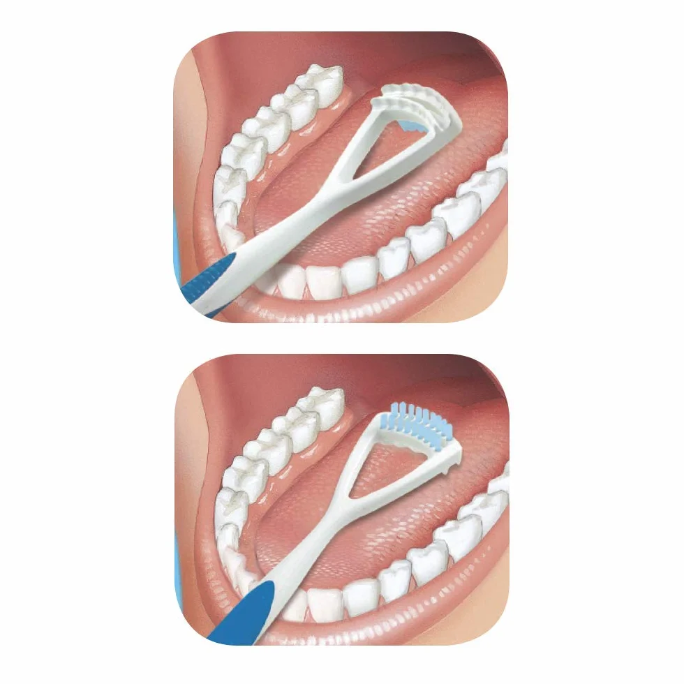 Sunstar 760RB GUM Dual Action środek do czyszczenia języka, różne kolory
