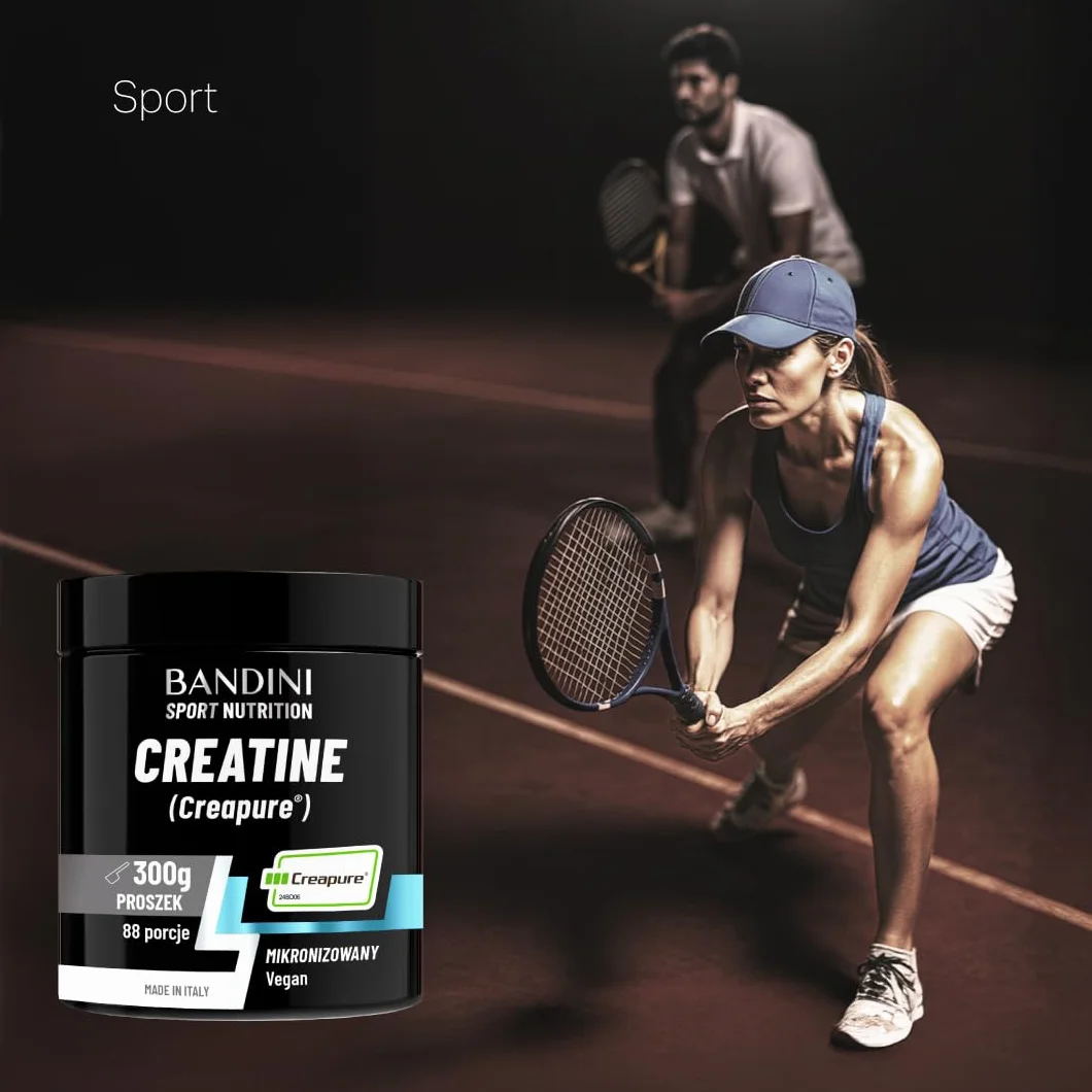 Bandini Kreatyna CREAPURE Monohydrat w czystym proszku suplement trening sport siłownia 100% wegańskie