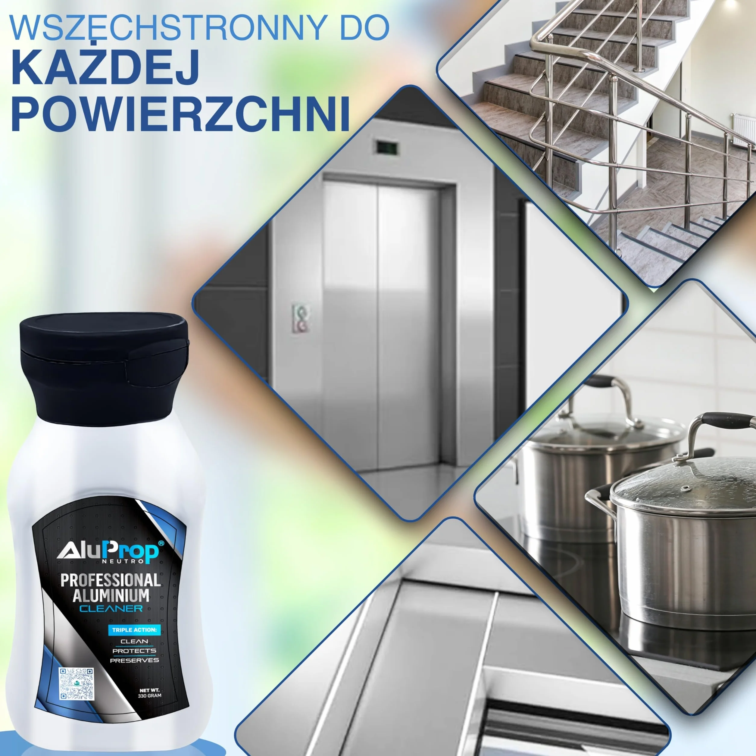 NEUTRO Środek Czyszczący do Stolarki Aluminiowej Anodowanej 330 g