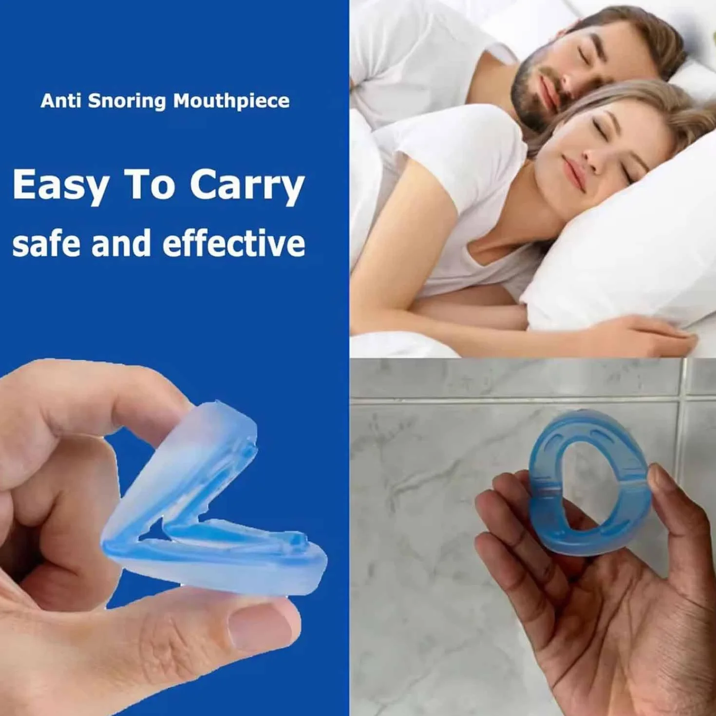 Anti Snoring Mouthpiece - Universal Size,Anti Snoring Devices for Sleep,Food Grade Material Snore Mouth Guard,Instantly Quiet Antisnoring Device Mouthpiece,Make The Night Quiet (2)