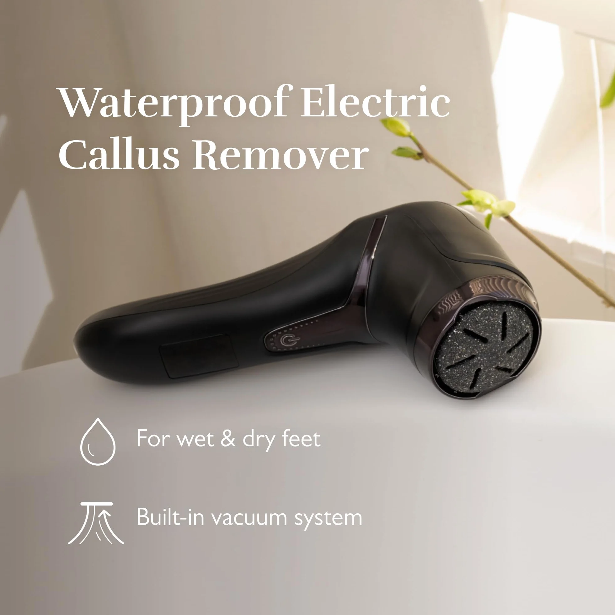 Silk'n FreshPedi FP1PE1Z001 Black, Elektryczny Ściągacz do Modzeli, Wodoodporny, z Systemem Próżniowym