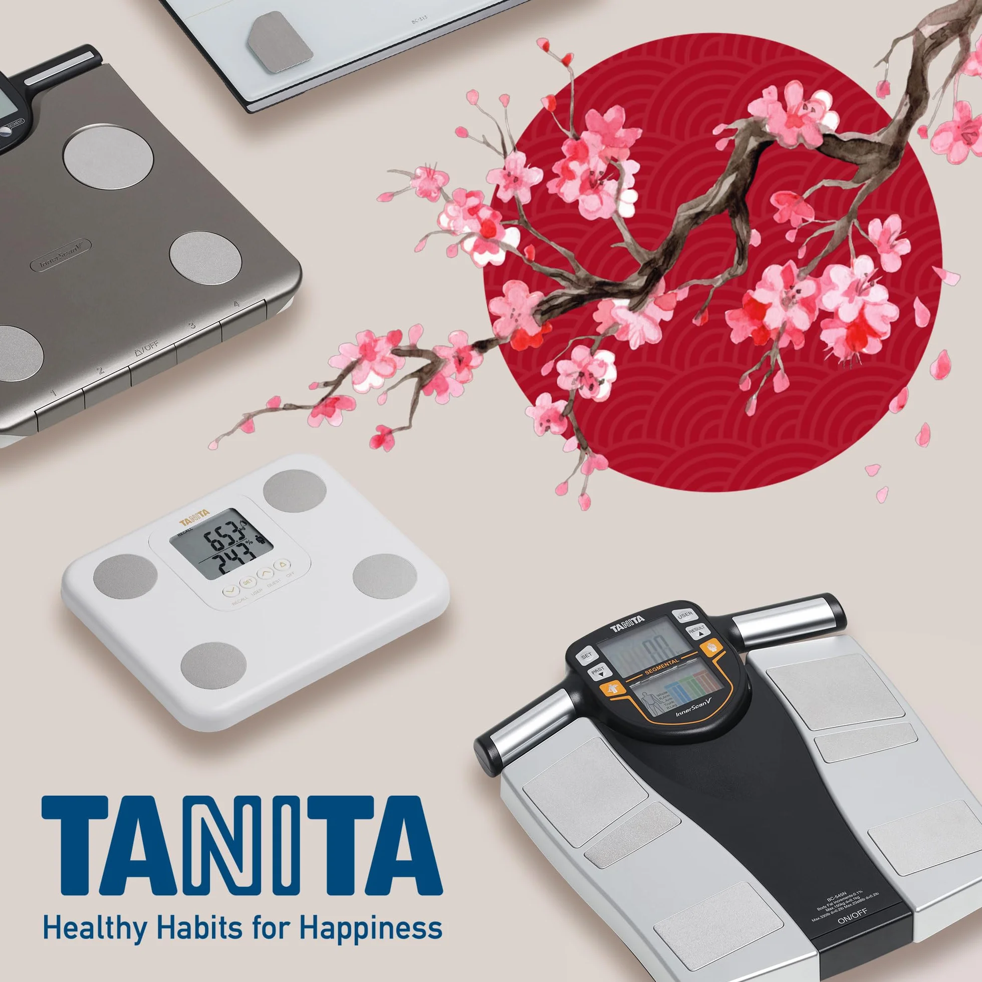 TANITA RD-545HR - inteligentna segmentowa waga do analizy ciała - Profesjonalna technologia do użytku domowego