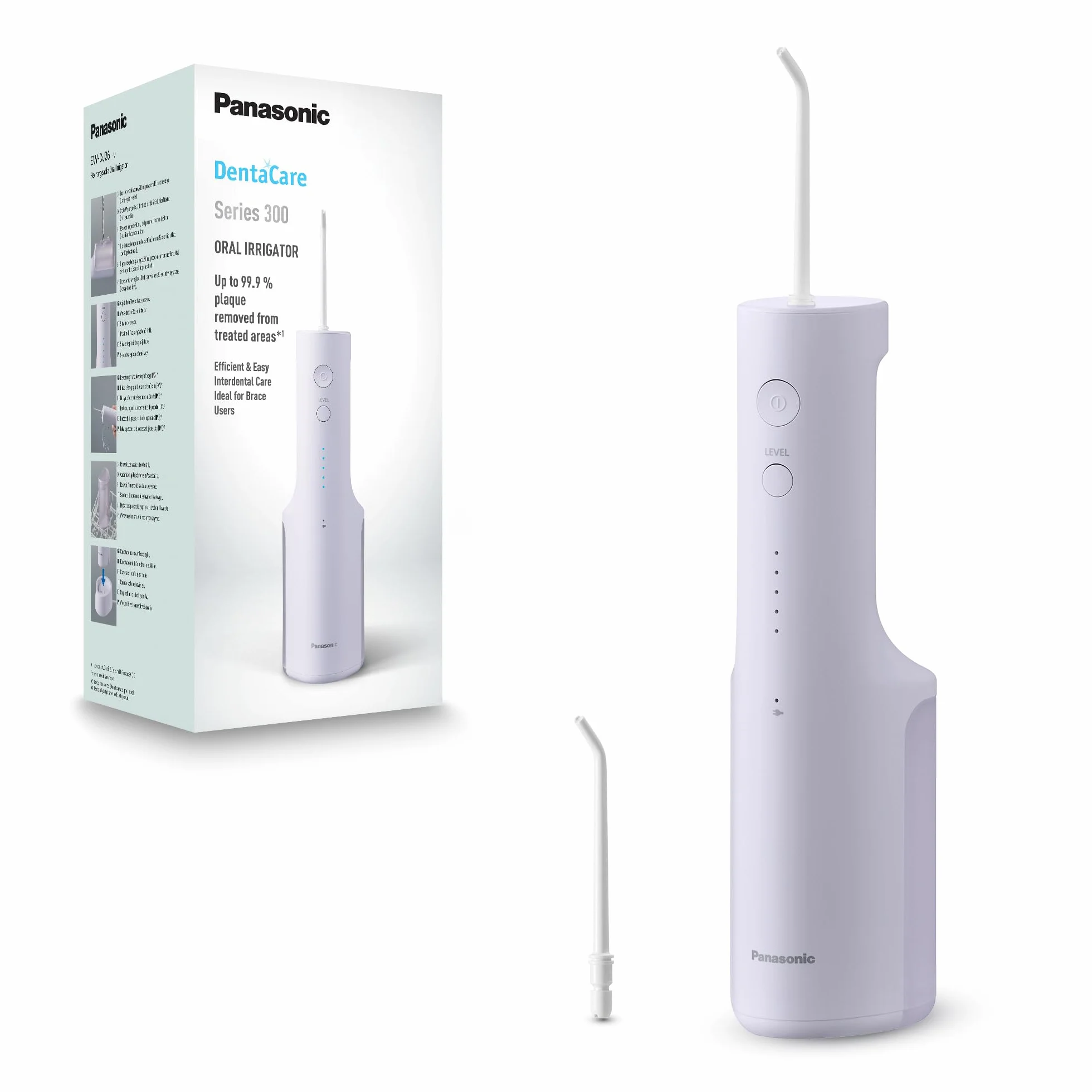 Panasonic EW-DJ26-V303 Irygator do jamy ustnej 200 ml IPX7 5 ustawień ciśnienia fioletowy