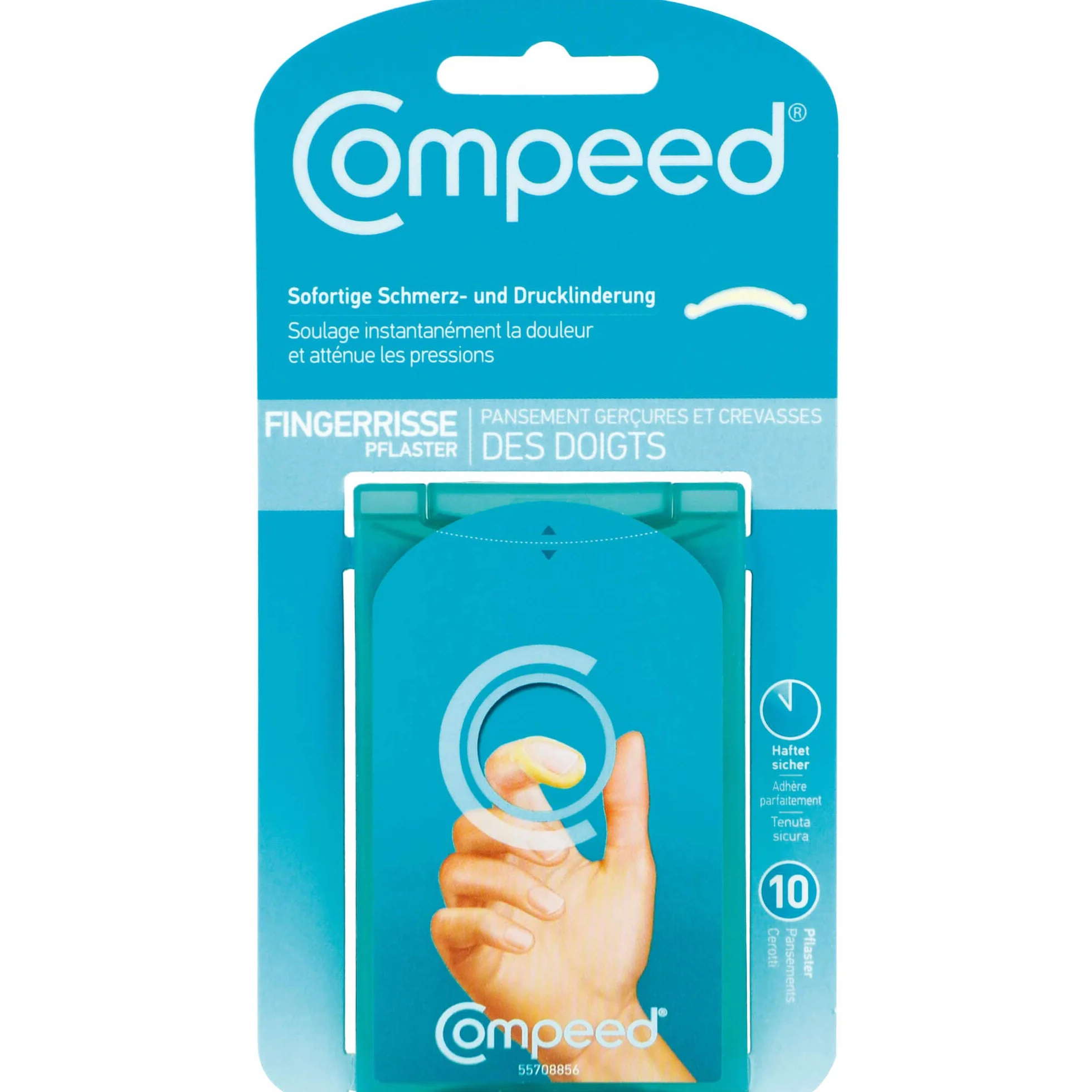 Compeed Fingerrisse Pflaster, 10 Sztuka Chodnik