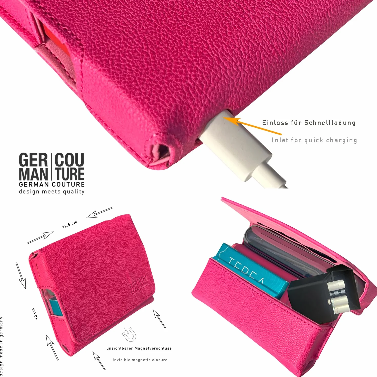 GC Zestaw upominkowy kompatybilny z IQOS ILUMA, TEREA lub LEVIA - etui Screw i mini kubek różowy